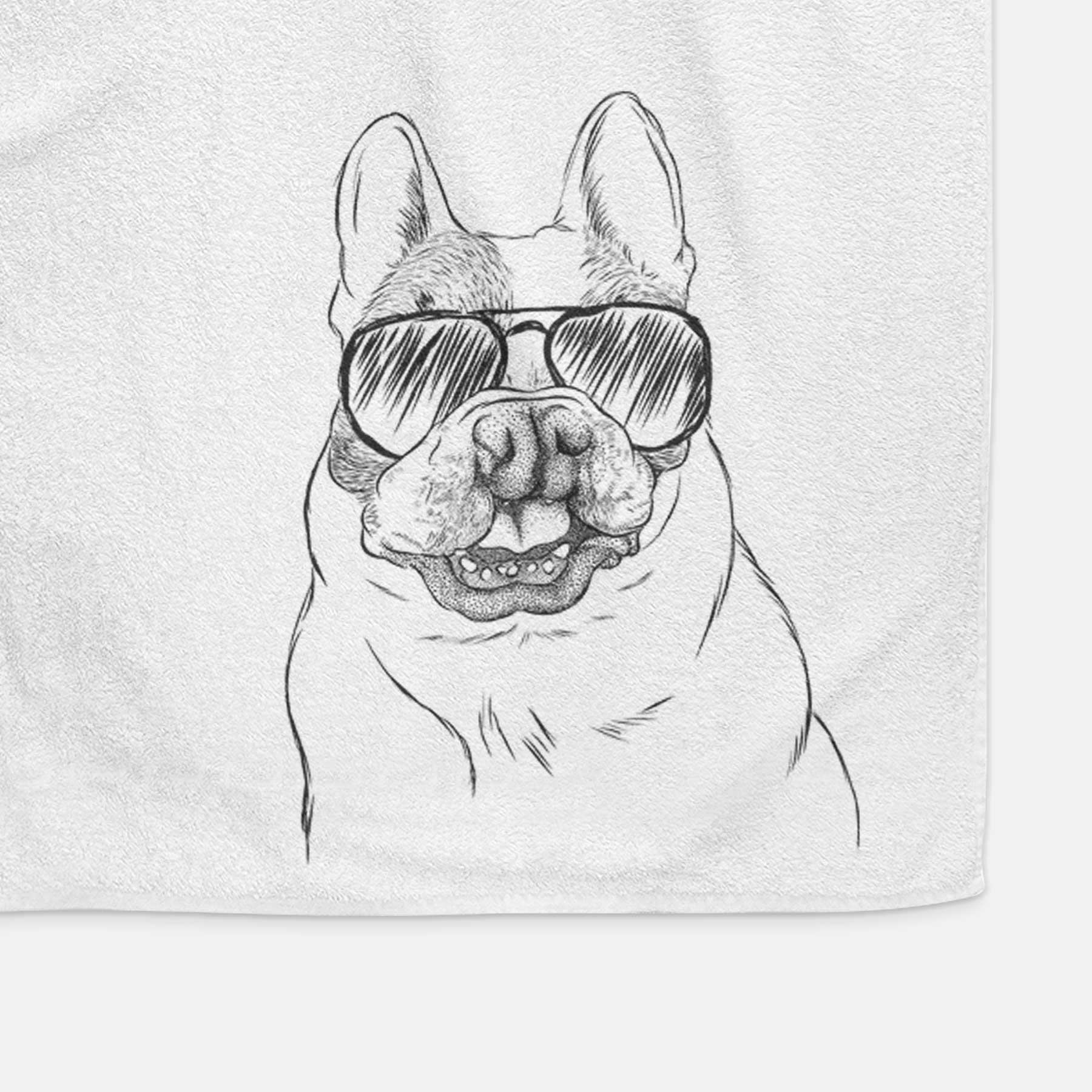 Lentil the French Bulldog Decorative Hand Towel