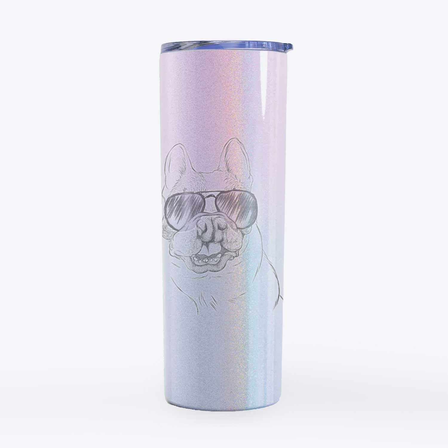 Lentil the French Bulldog - 20oz Skinny Tumbler