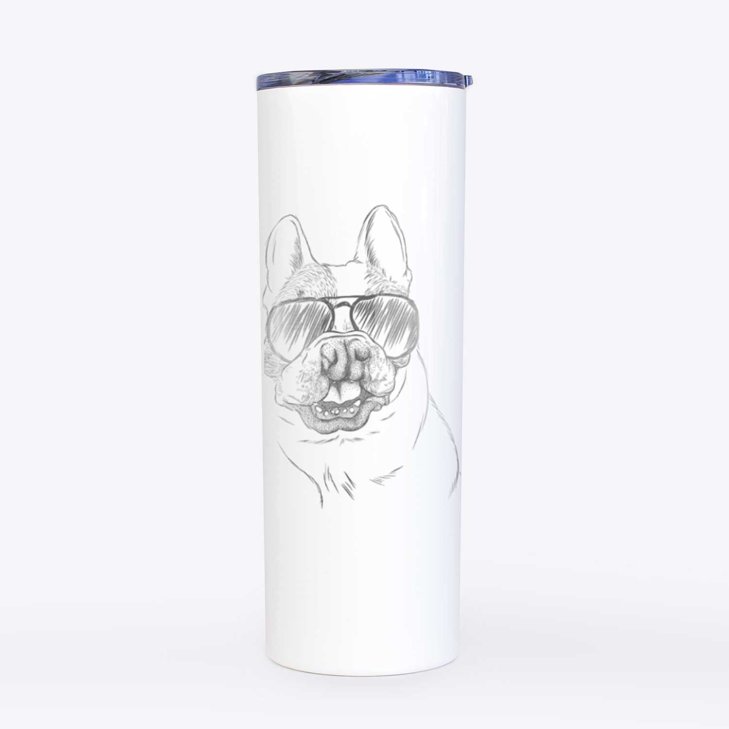 Lentil the French Bulldog - 20oz Skinny Tumbler