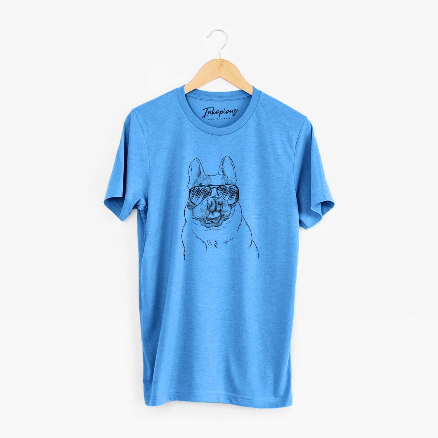 Aviator Lentil the French Bulldog - Unisex Crewneck