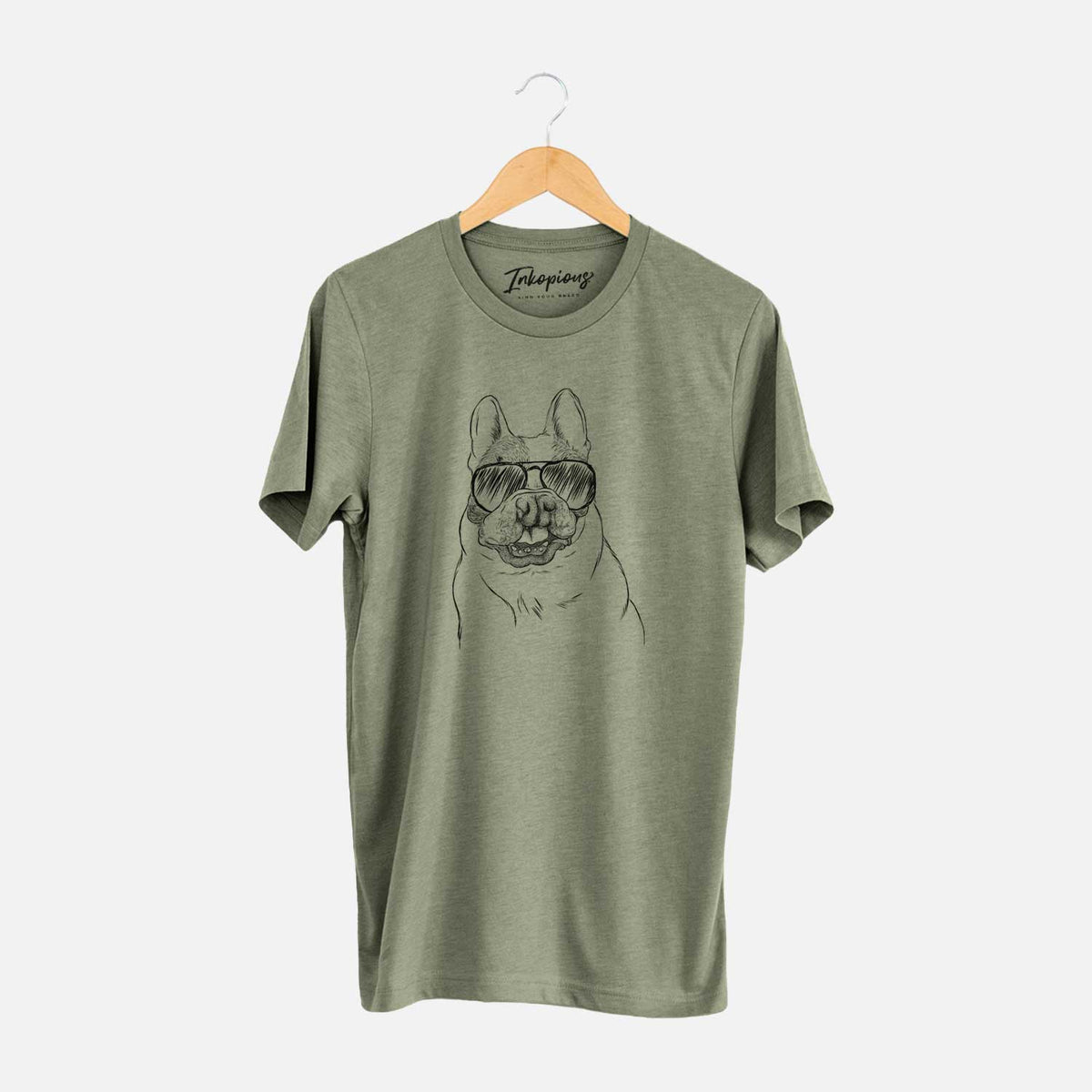 Aviator Lentil the French Bulldog - Unisex Crewneck