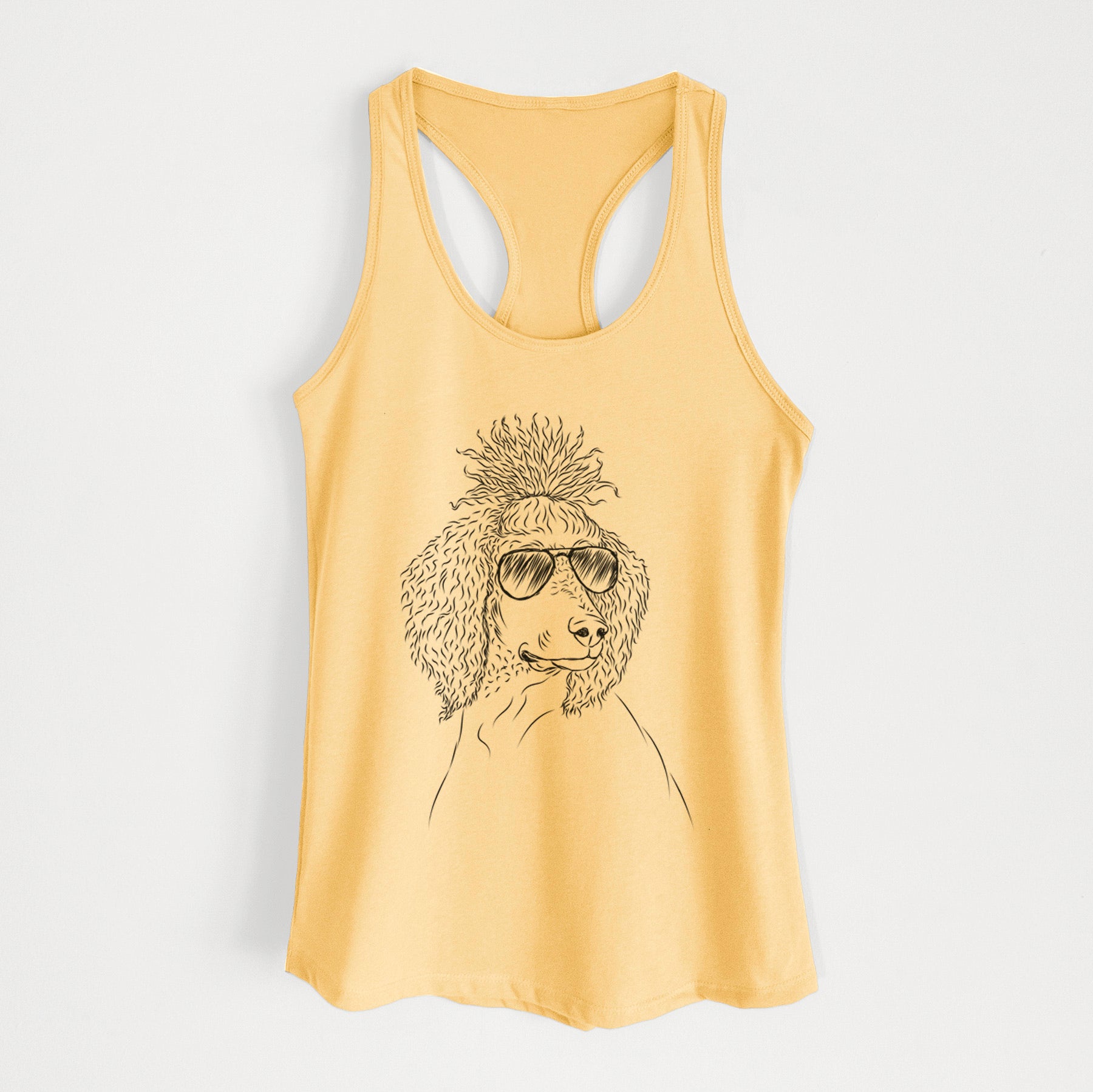 Leo the Poodle - Women's Racerback Tanktop