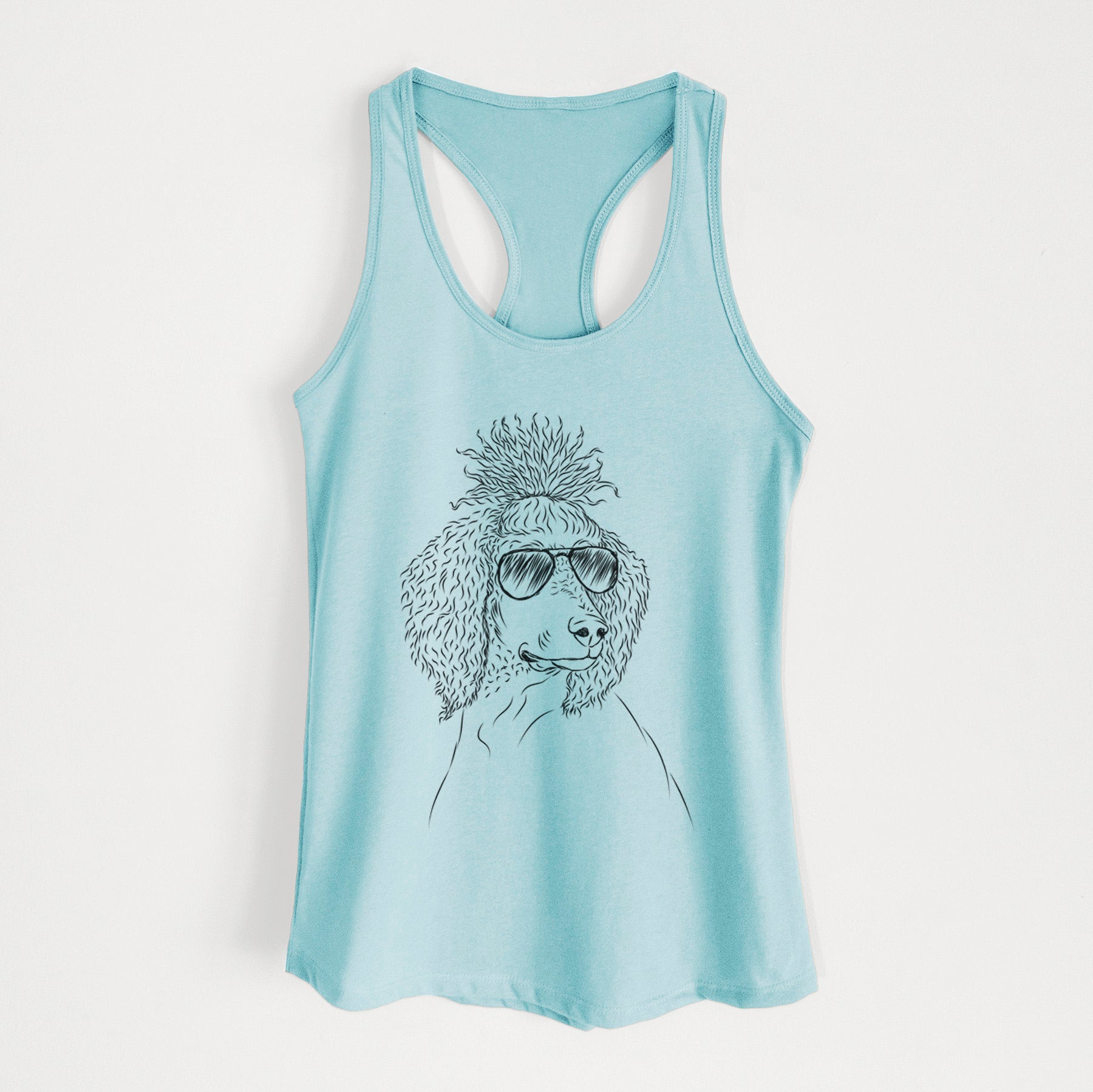 Leo the Poodle - Women's Racerback Tanktop