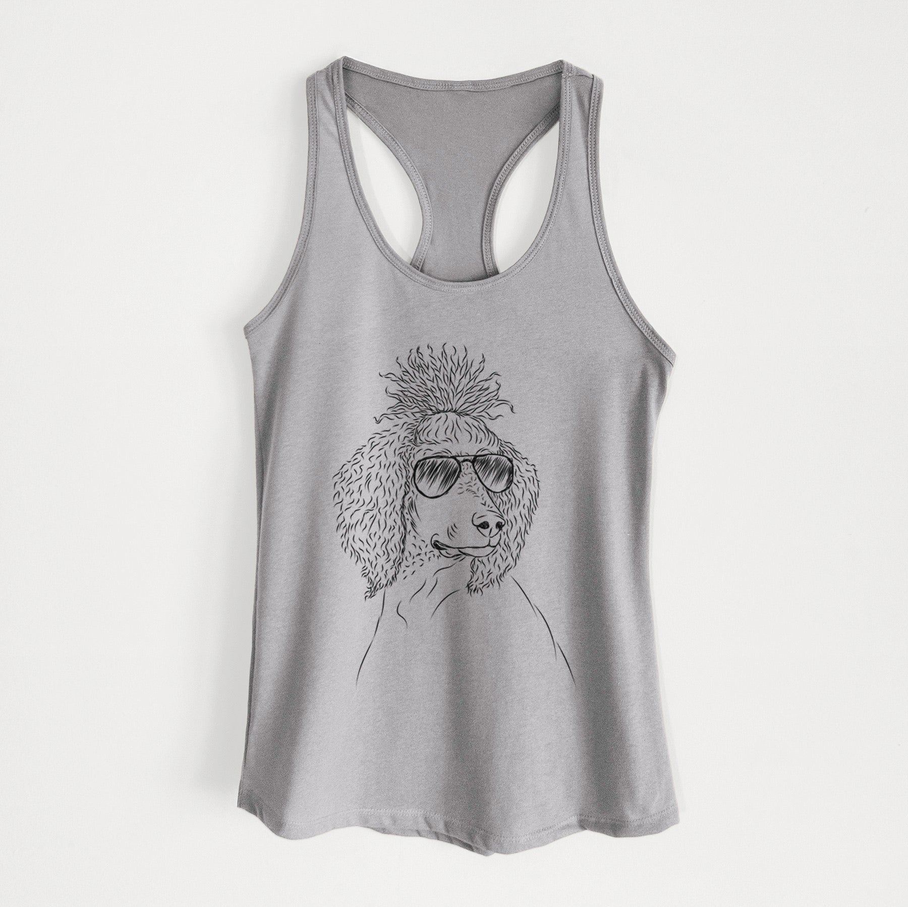 Leo the Poodle - Women's Racerback Tanktop