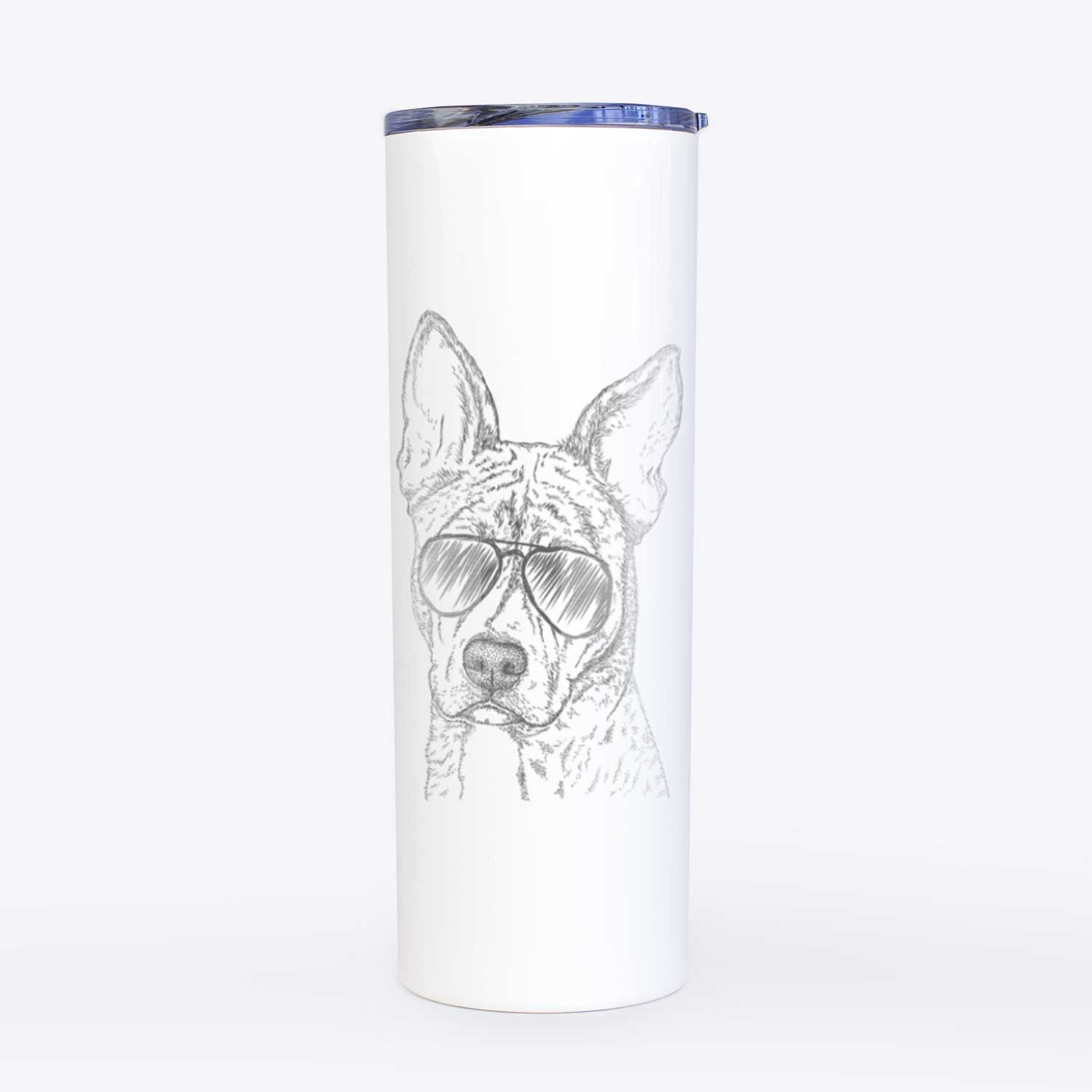 Leo the Ibizan Hound Bull Mastiff Mix - 20oz Skinny Tumbler