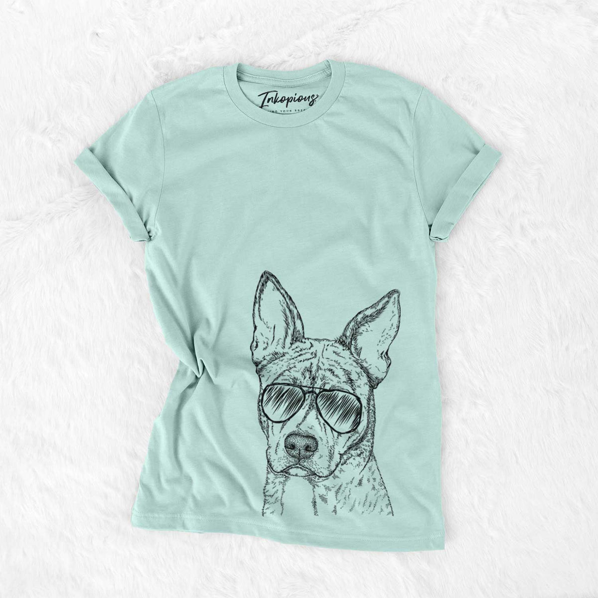Aviator Leo the Ibizan Hound Bull Mastiff Mix - Unisex Crewneck