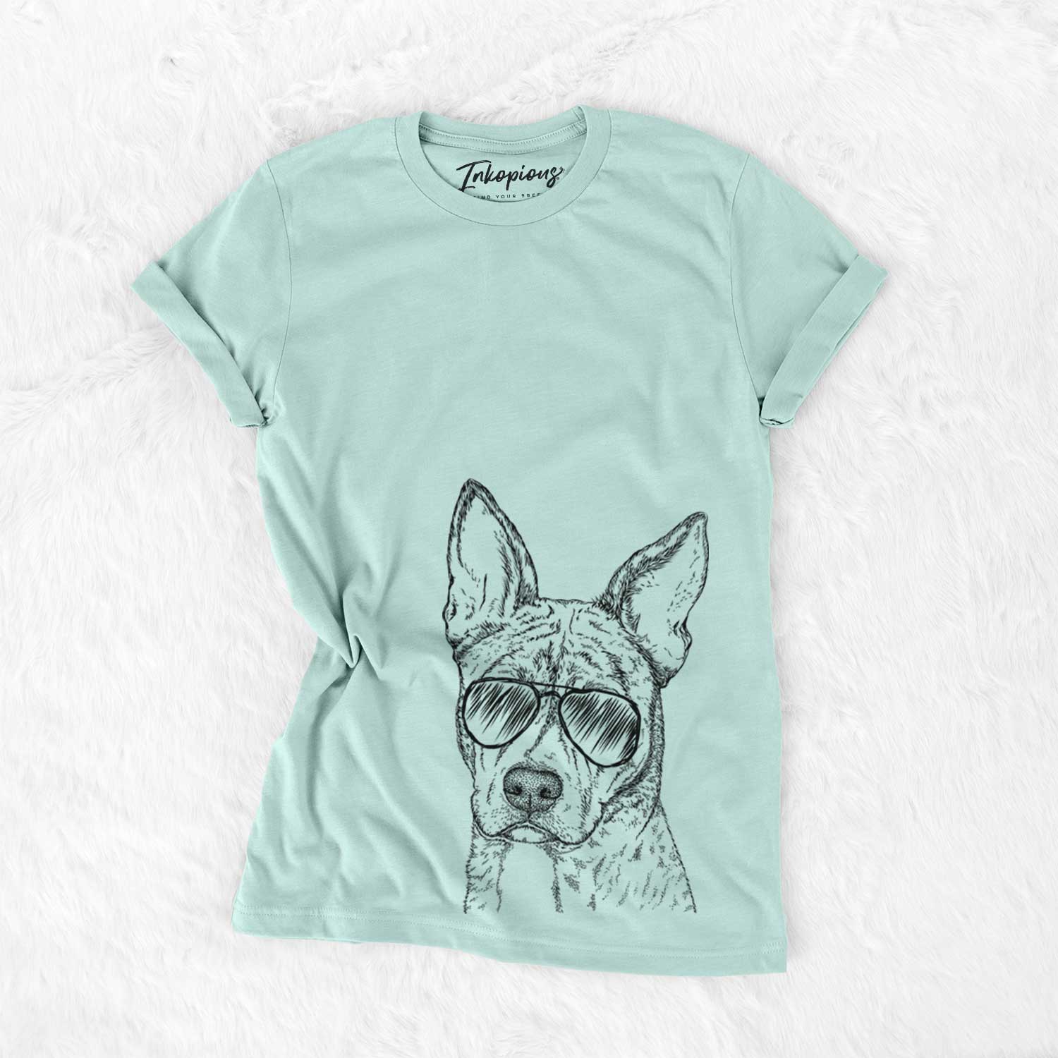 Aviator Leo the Ibizan Hound Bull Mastiff Mix - Unisex Crewneck