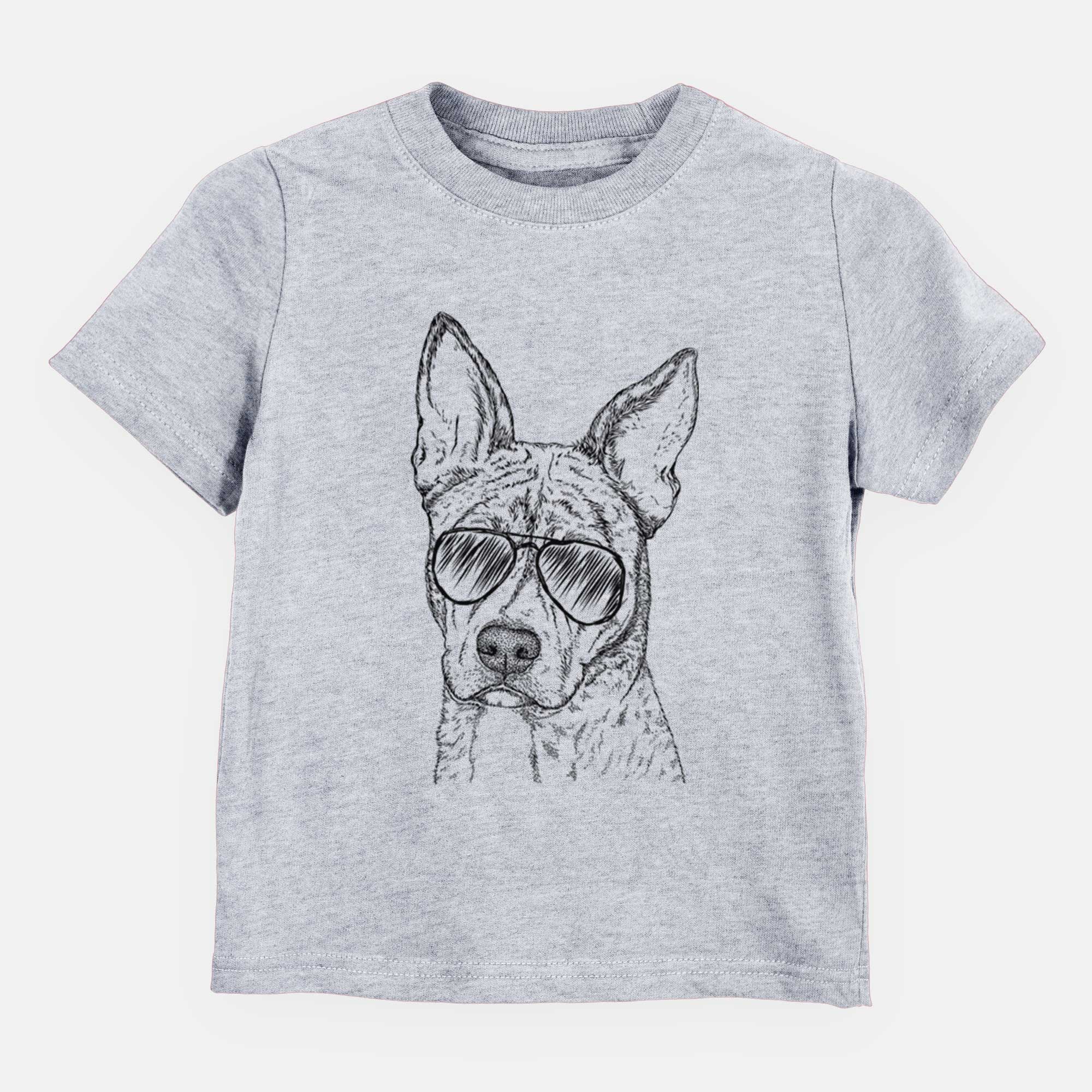 Aviator Leo the Ibizan Hound Bull Mastiff Mix - Kids/Youth/Toddler Shirt