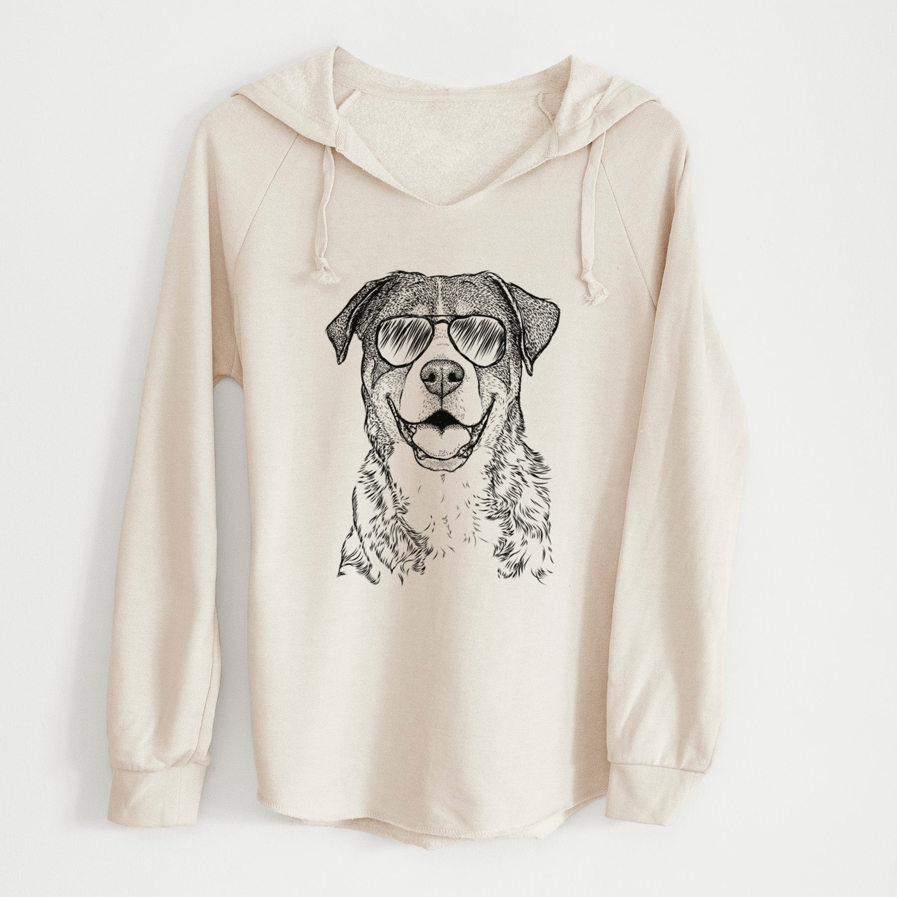 Aviator Leon the Greater Swiss Mountain Dog - Cali Wave Hooded Sweatshirt