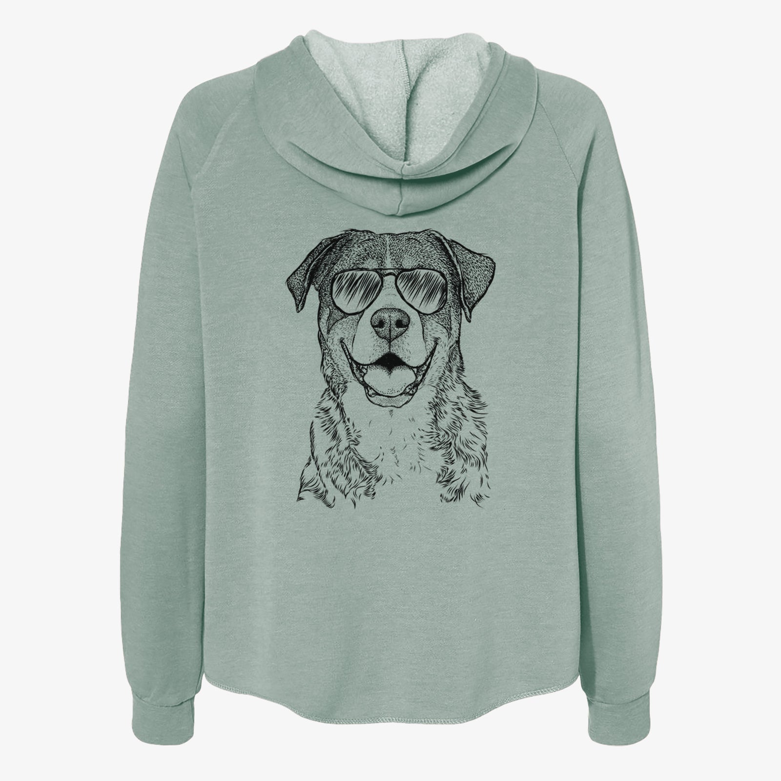 Leon the Greater Swiss Mountain Dog - Women's Cali Wave Zip-Up Sweatshirt