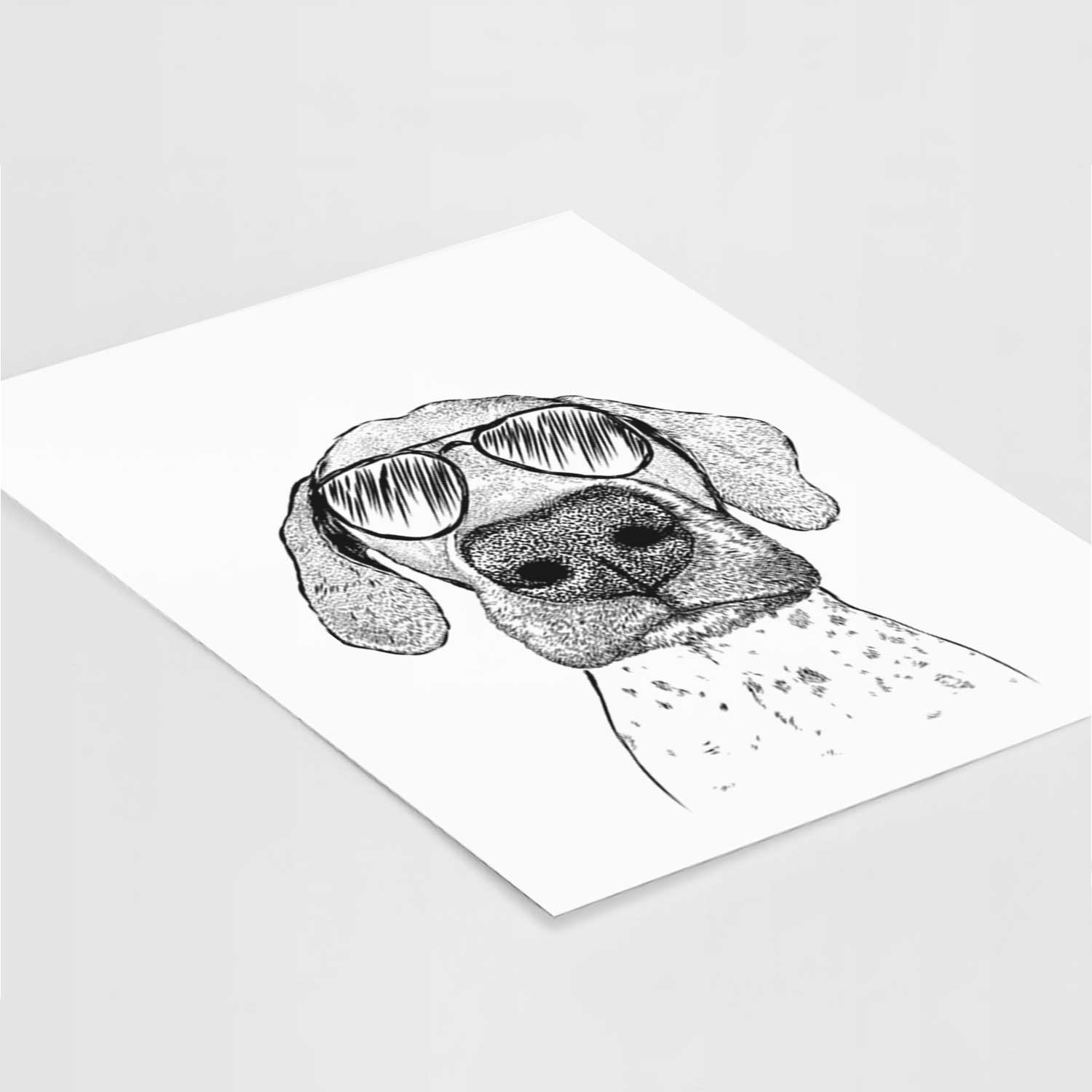 Leroy the German Shorthaired Pointer Art Print