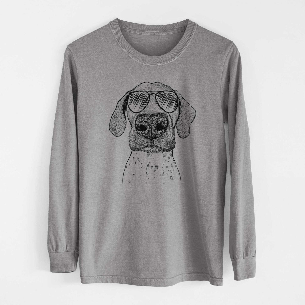 Aviators Leroy the German Shorthaired Pointer - Heavyweight 100% Cotton Long Sleeve