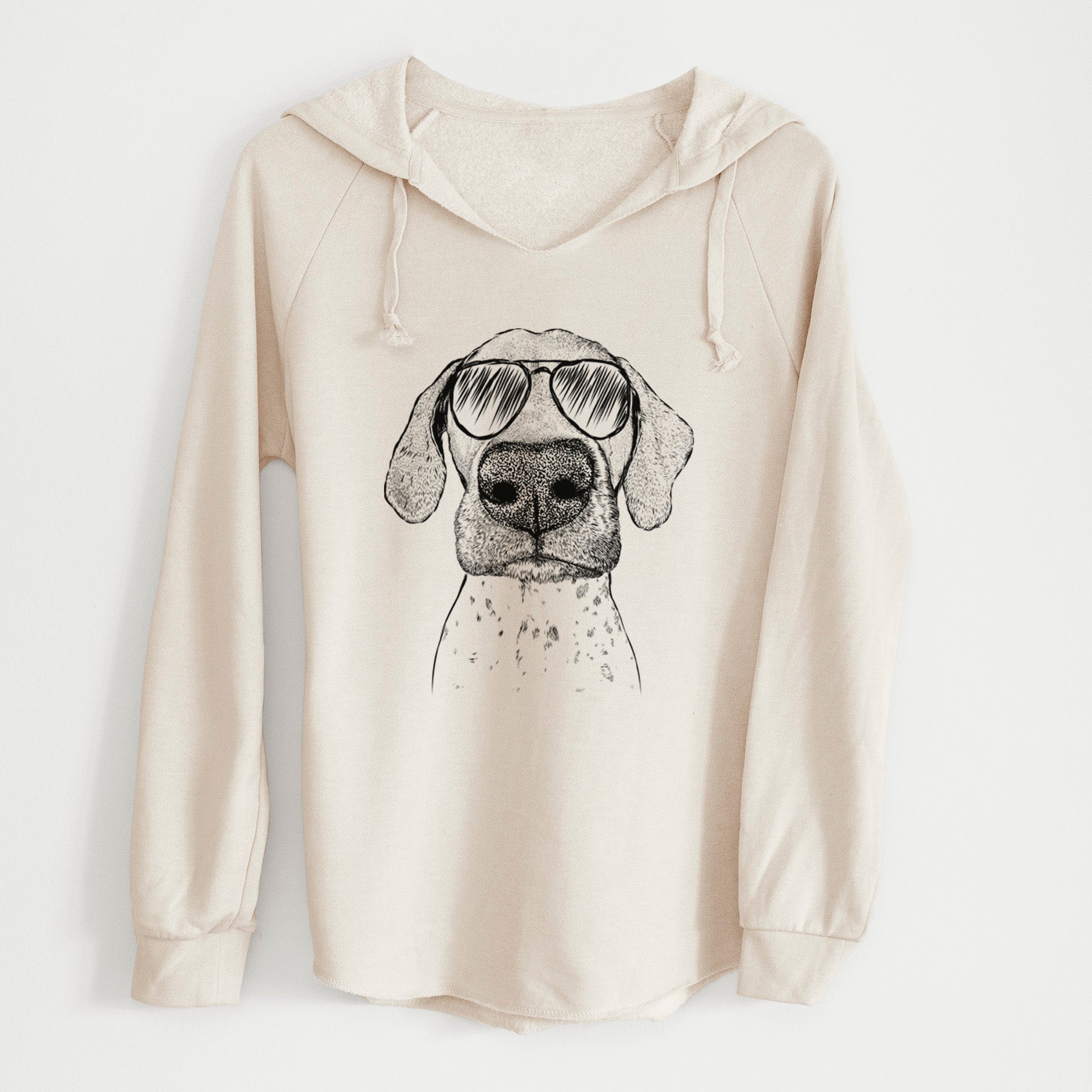 Aviator Leroy the German Shorthaired Pointer - Cali Wave Hooded Sweatshirt