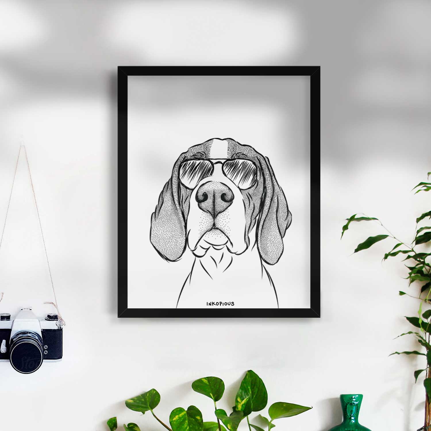 Liam the English Pointer Art Print