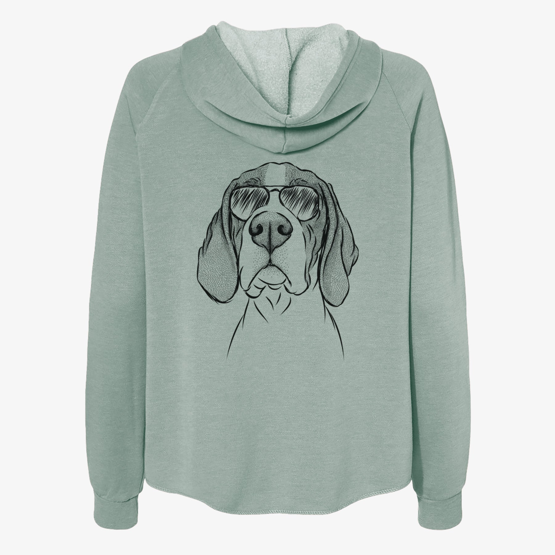 Liam the English Pointer - Women's Cali Wave Zip-Up Sweatshirt