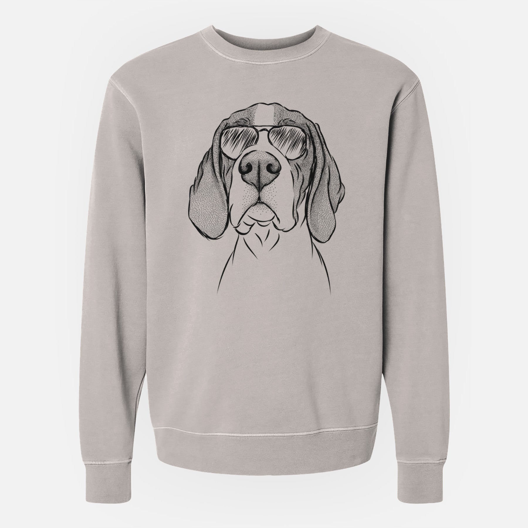 Aviator Liam the English Pointer - Unisex Pigment Dyed Crew Sweatshirt