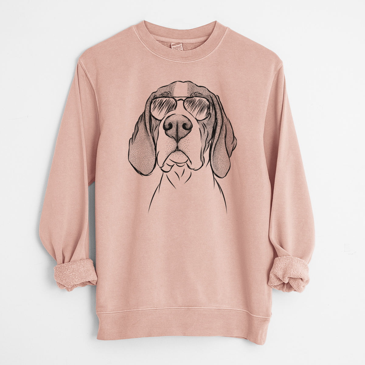 Aviator Liam the English Pointer - Unisex Pigment Dyed Crew Sweatshirt