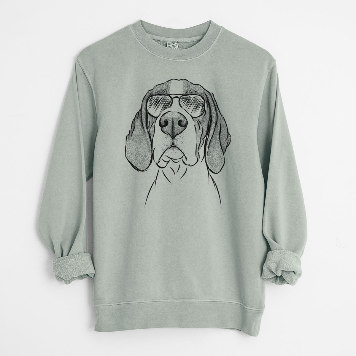 Aviator Liam the English Pointer - Unisex Pigment Dyed Crew Sweatshirt