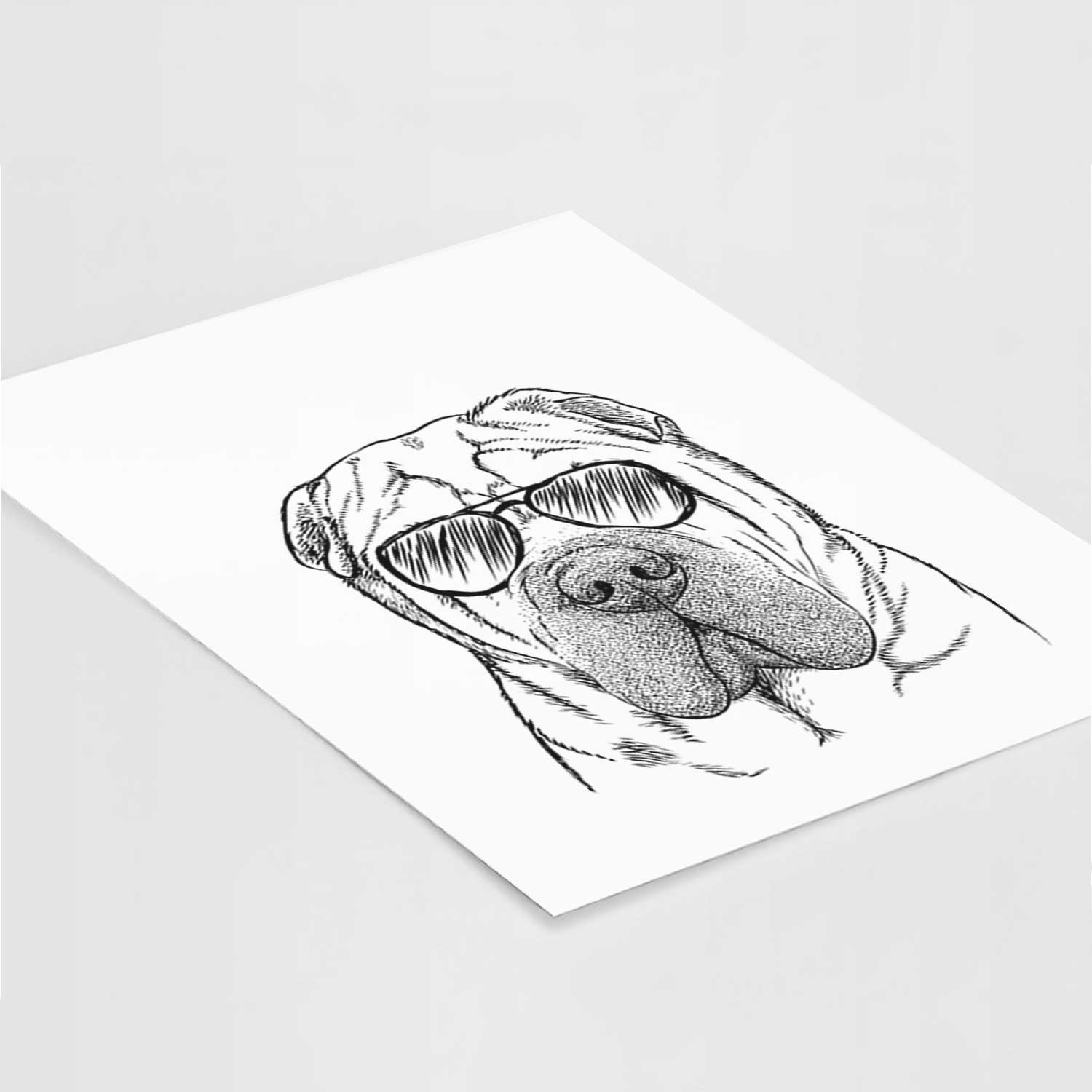 Lilly the Shar Pei Art Print