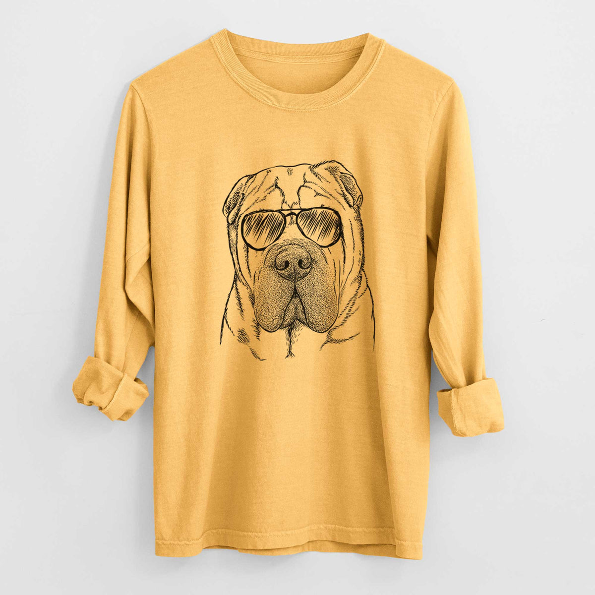Aviators Lilly the Shar Pei - Heavyweight 100% Cotton Long Sleeve