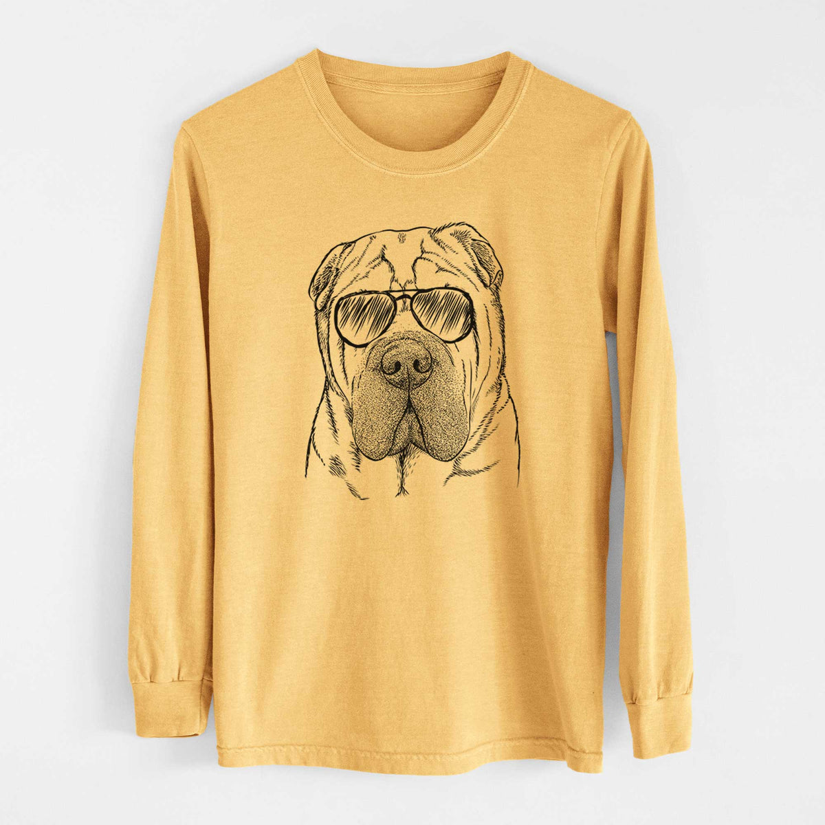 Aviators Lilly the Shar Pei - Heavyweight 100% Cotton Long Sleeve