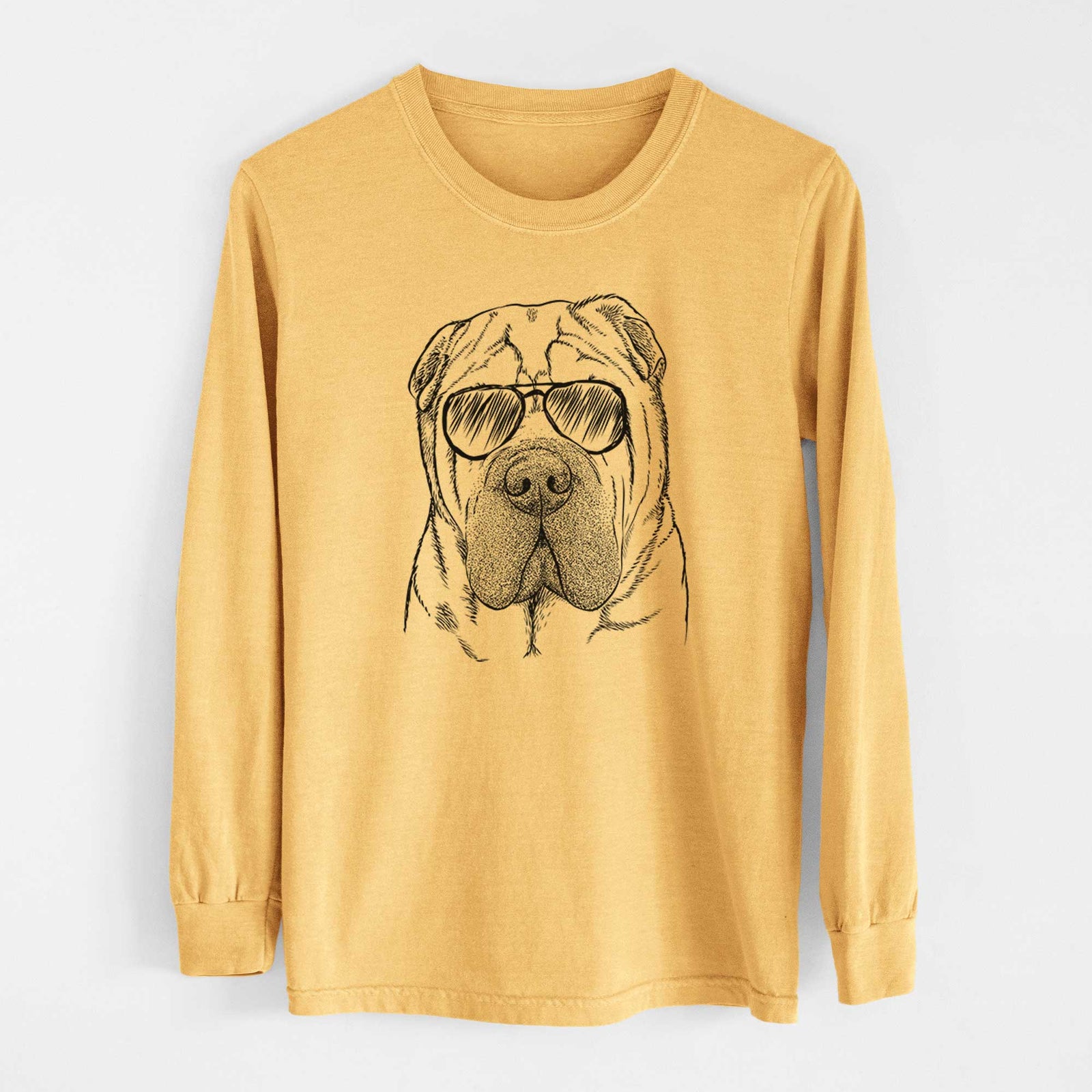 Aviators Lilly the Shar Pei - Heavyweight 100% Cotton Long Sleeve