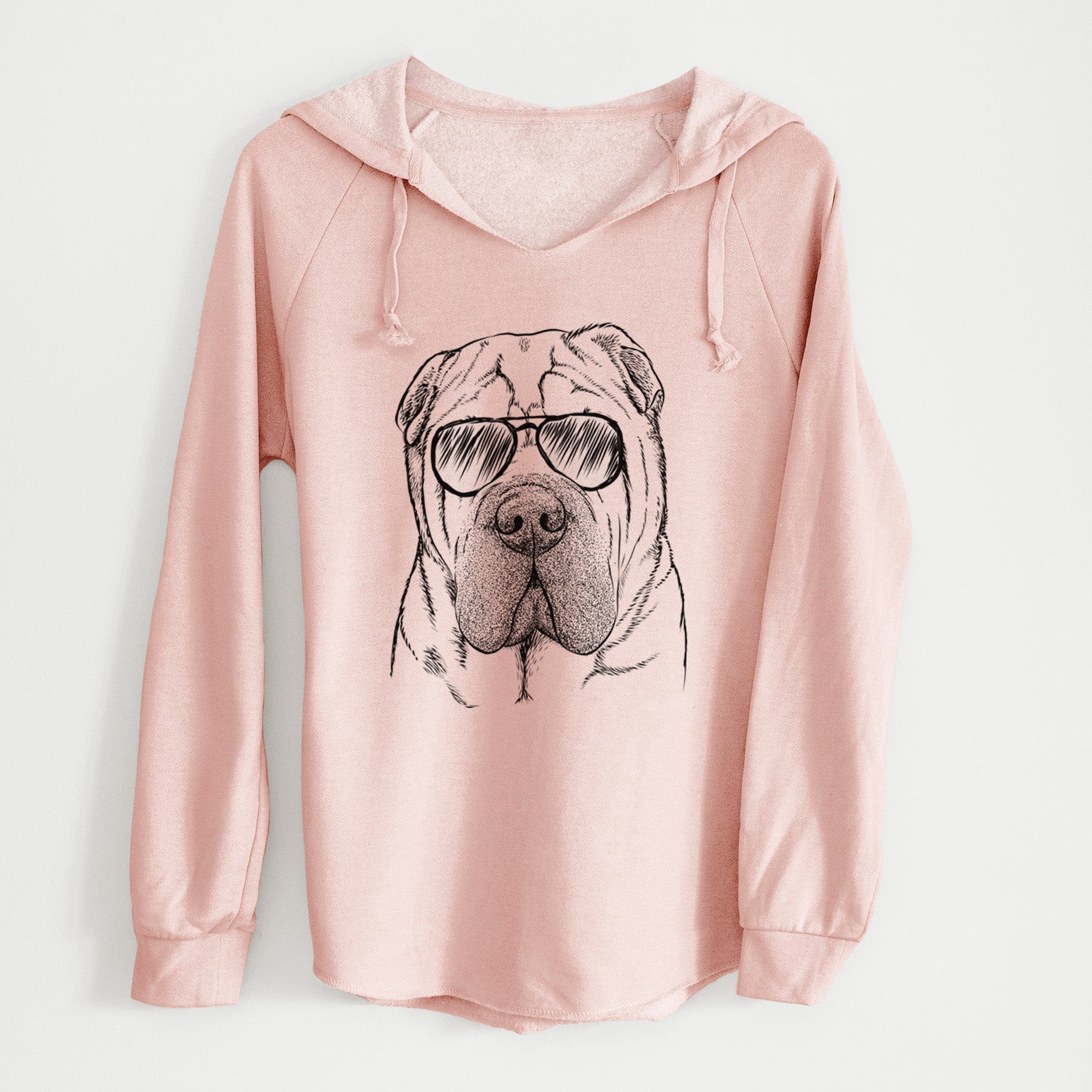 Aviator Lilly the Shar Pei - Cali Wave Hooded Sweatshirt
