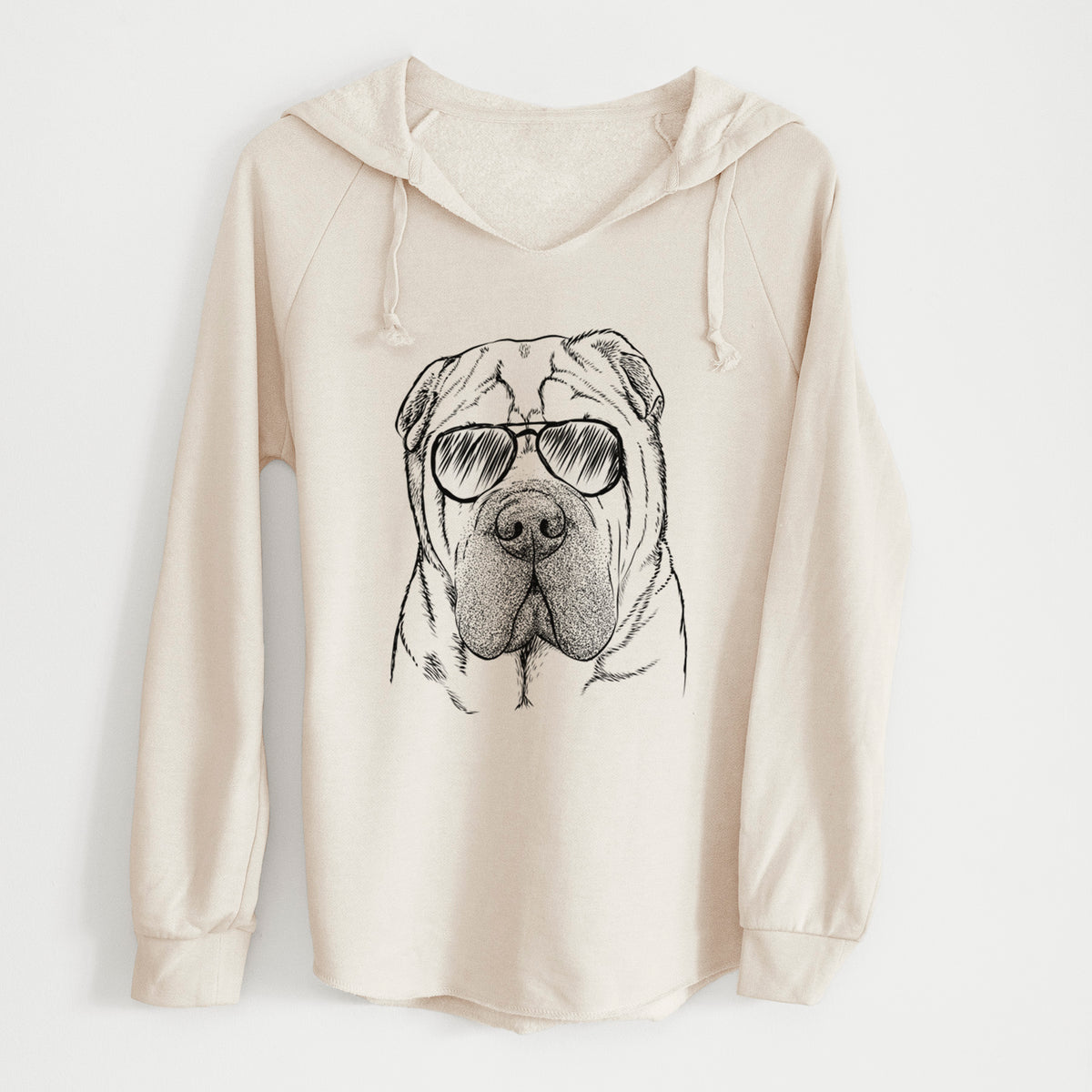 Aviator Lilly the Shar Pei - Cali Wave Hooded Sweatshirt