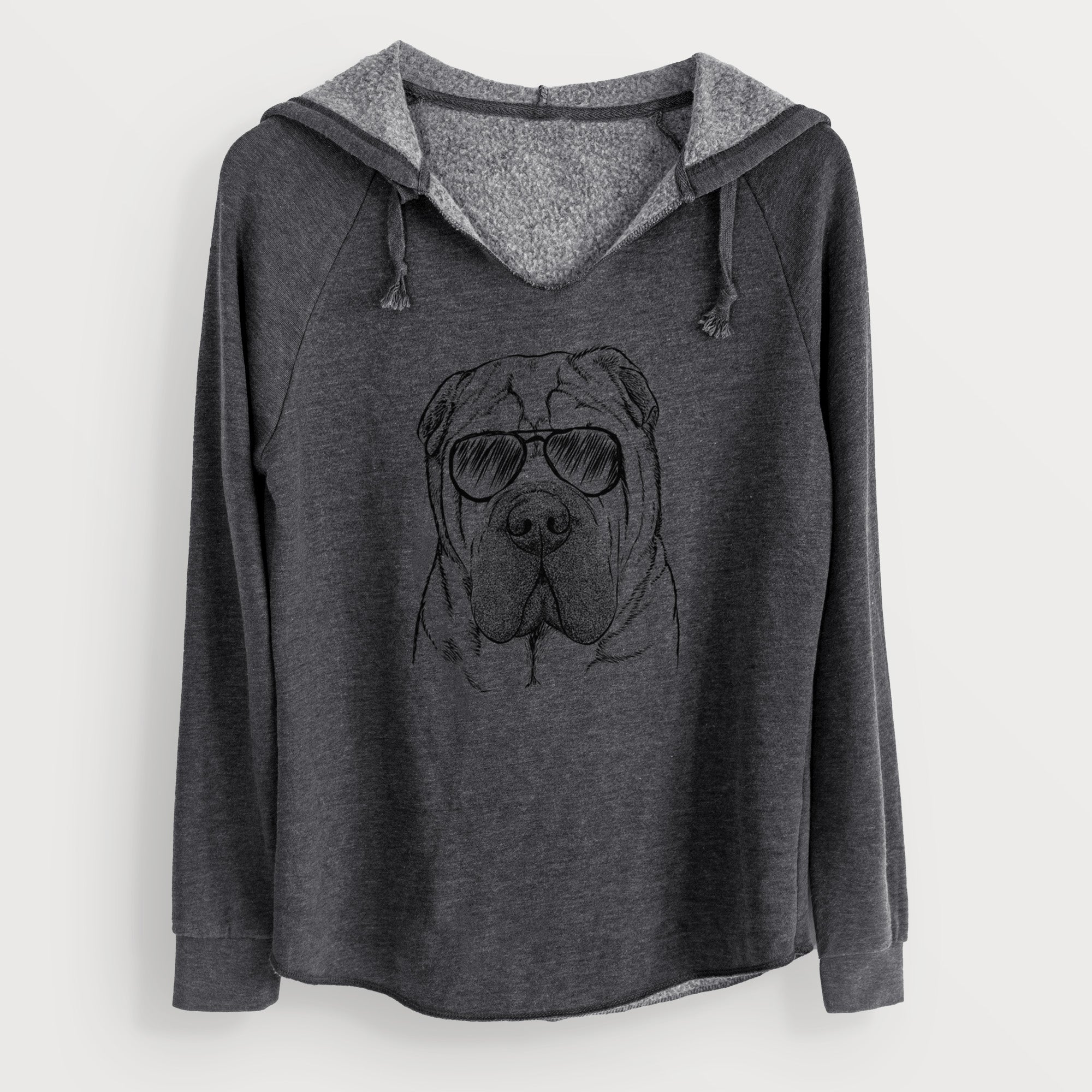 Aviator Lilly the Shar Pei - Cali Wave Hooded Sweatshirt