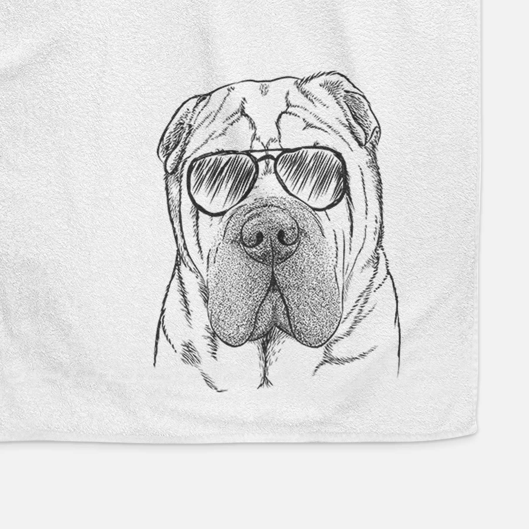 Lilly the Shar Pei Decorative Hand Towel