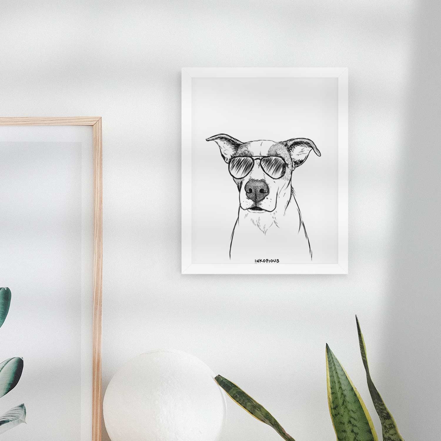 Lily the Mixed Breed Art Print