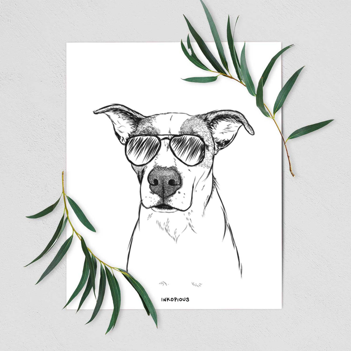 Lily the Mixed Breed Art Print