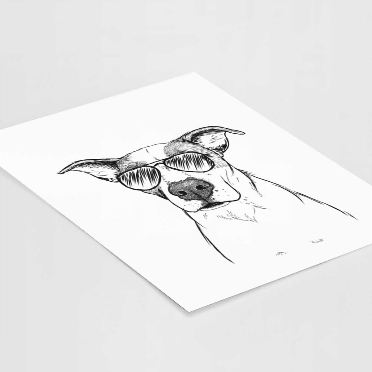 Lily the Mixed Breed Art Print