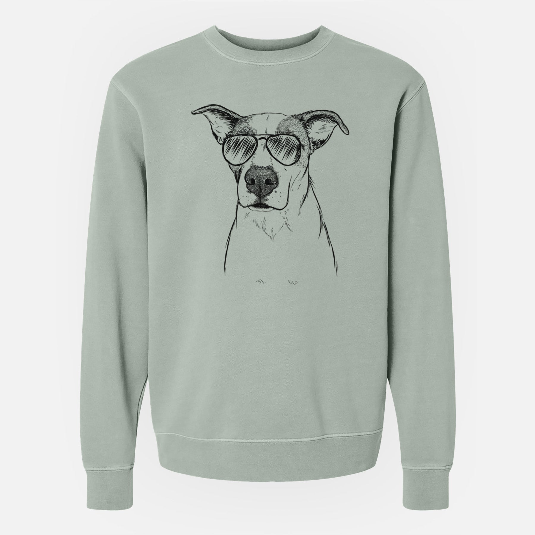 Aviator Lily the Mixed Breed - Unisex Pigment Dyed Crew Sweatshirt