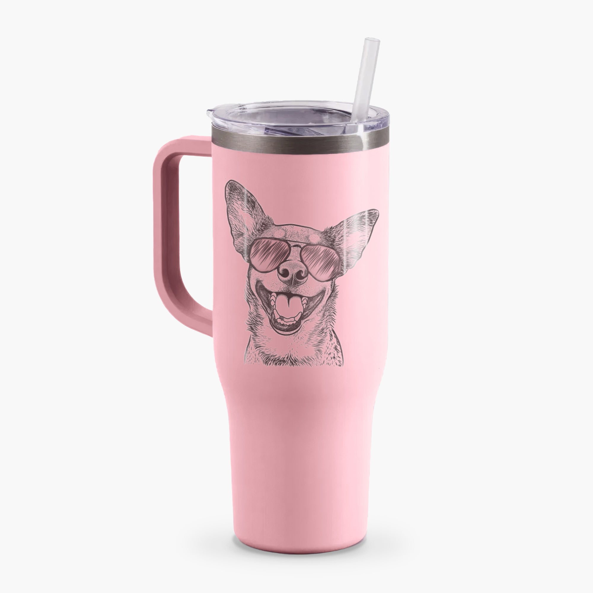 Lily the Australian Cattle Dog - 40oz Tumbler with Handle