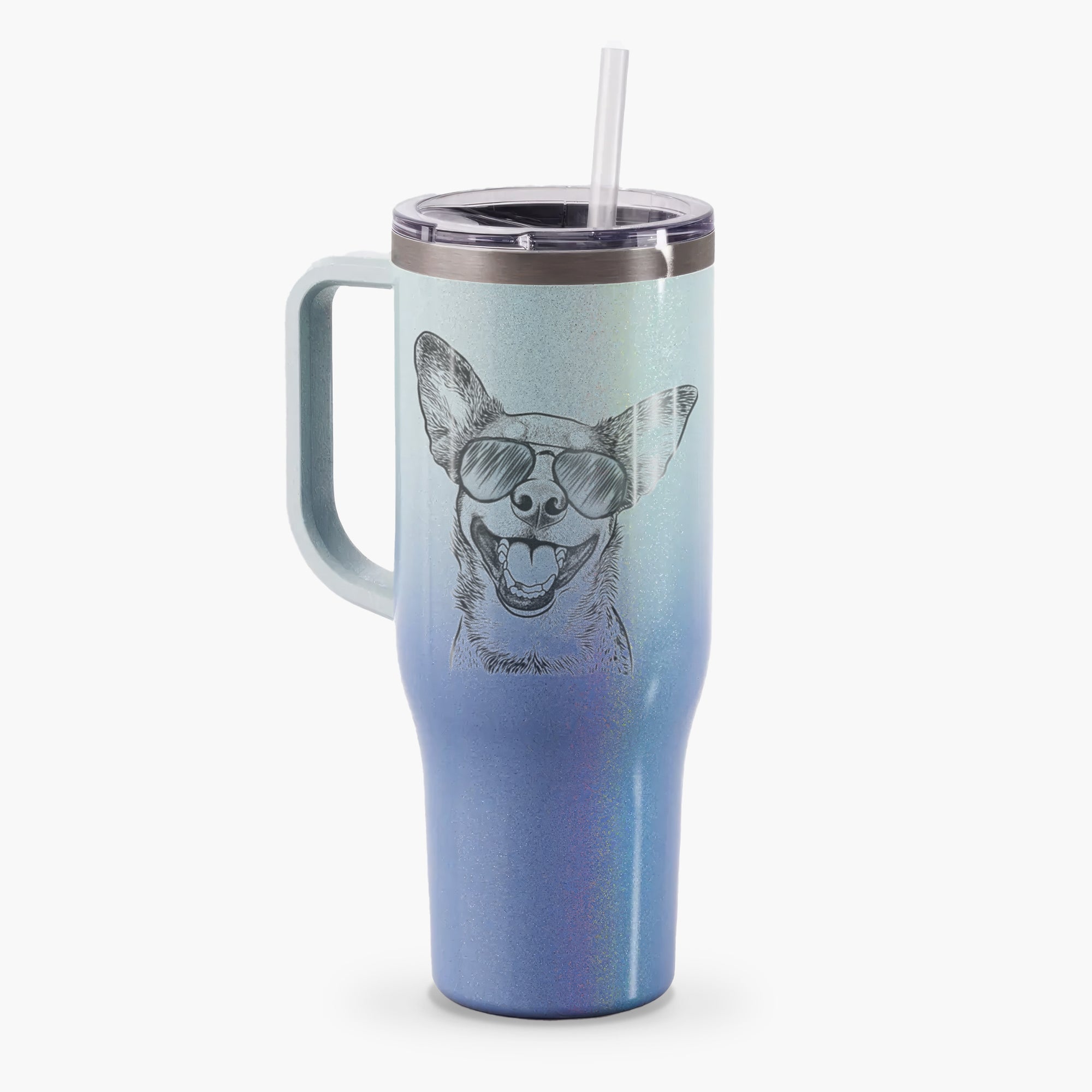 Lily the Australian Cattle Dog - 40oz Tumbler with Handle