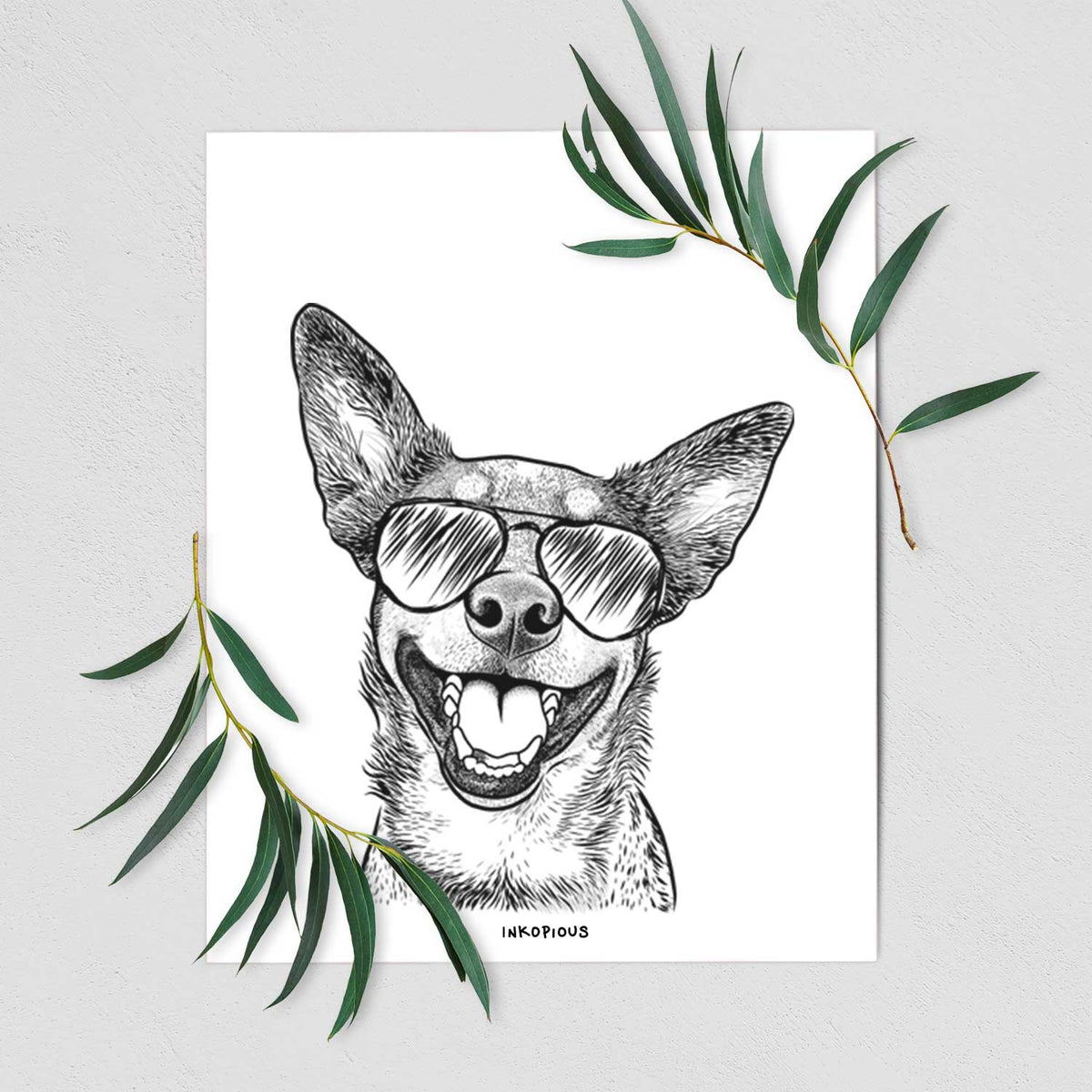 Lily the Australian Cattle Dog Art Print