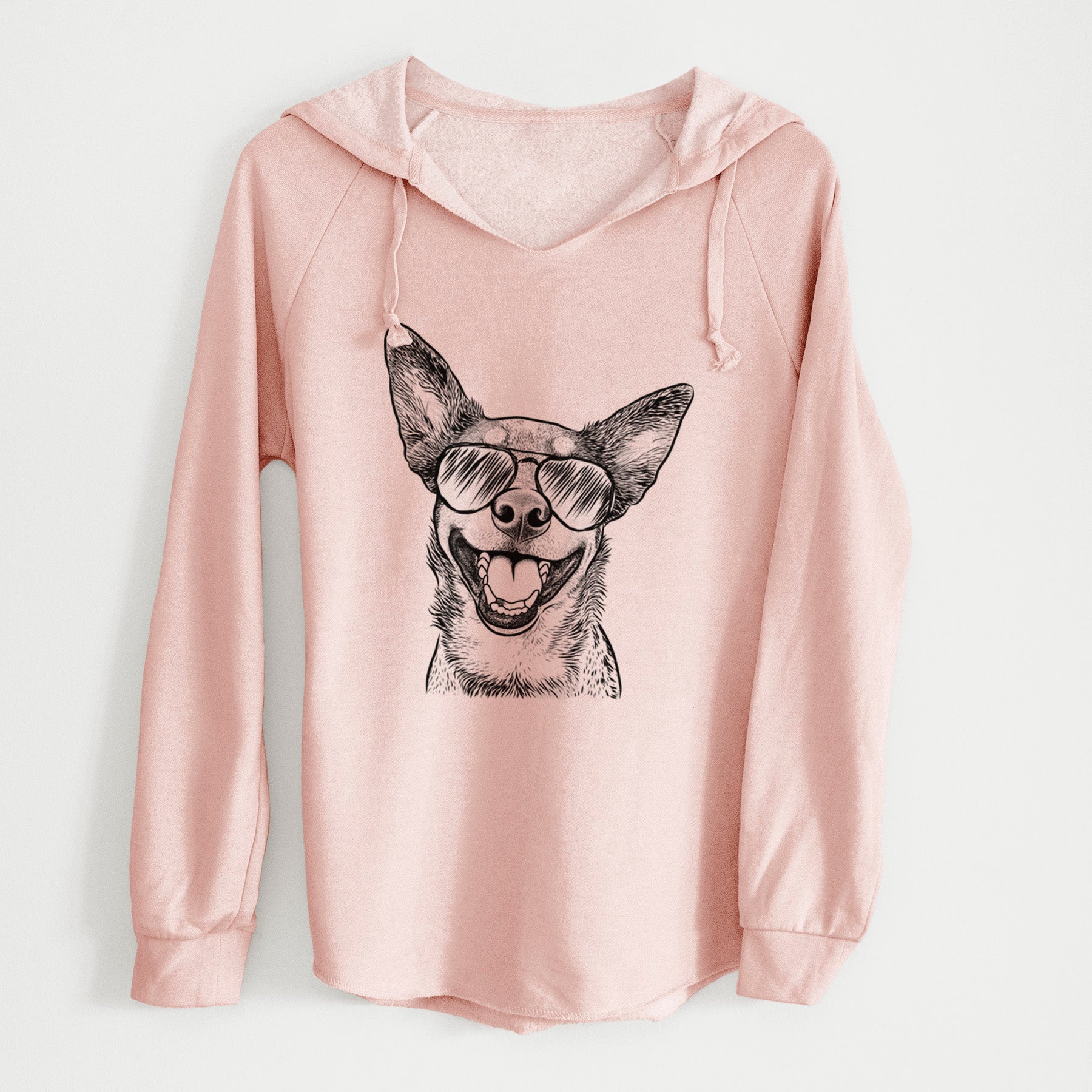 Aviator Lily the Australian Cattle Dog - Cali Wave Hooded Sweatshirt