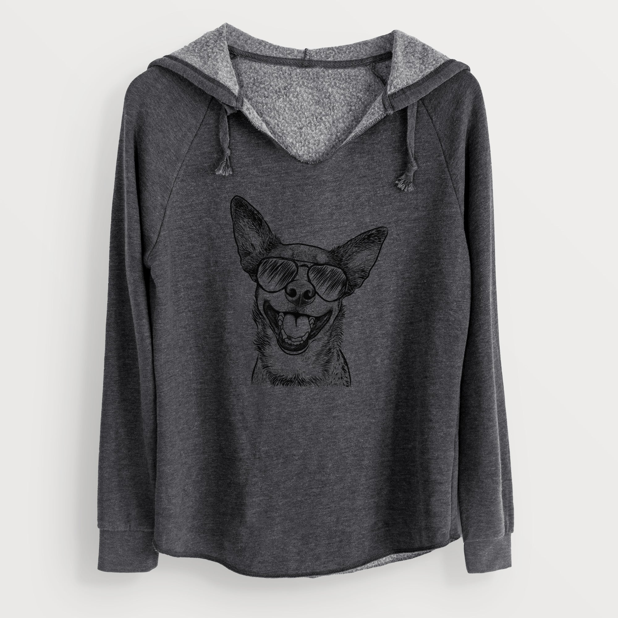 Aviator Lily the Australian Cattle Dog - Cali Wave Hooded Sweatshirt