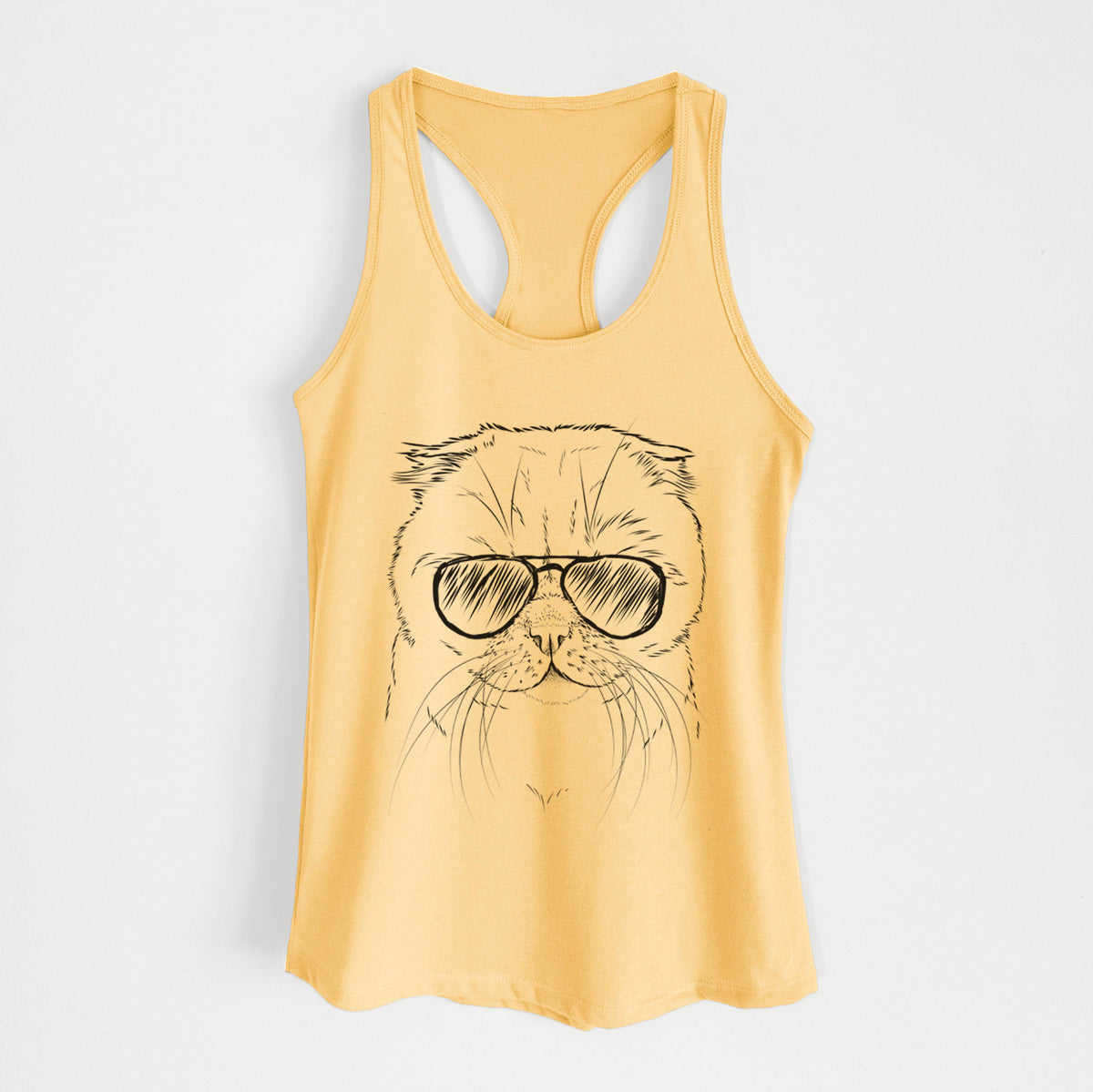 Lina the Exotic Fold Cat - Women's Racerback Tanktop