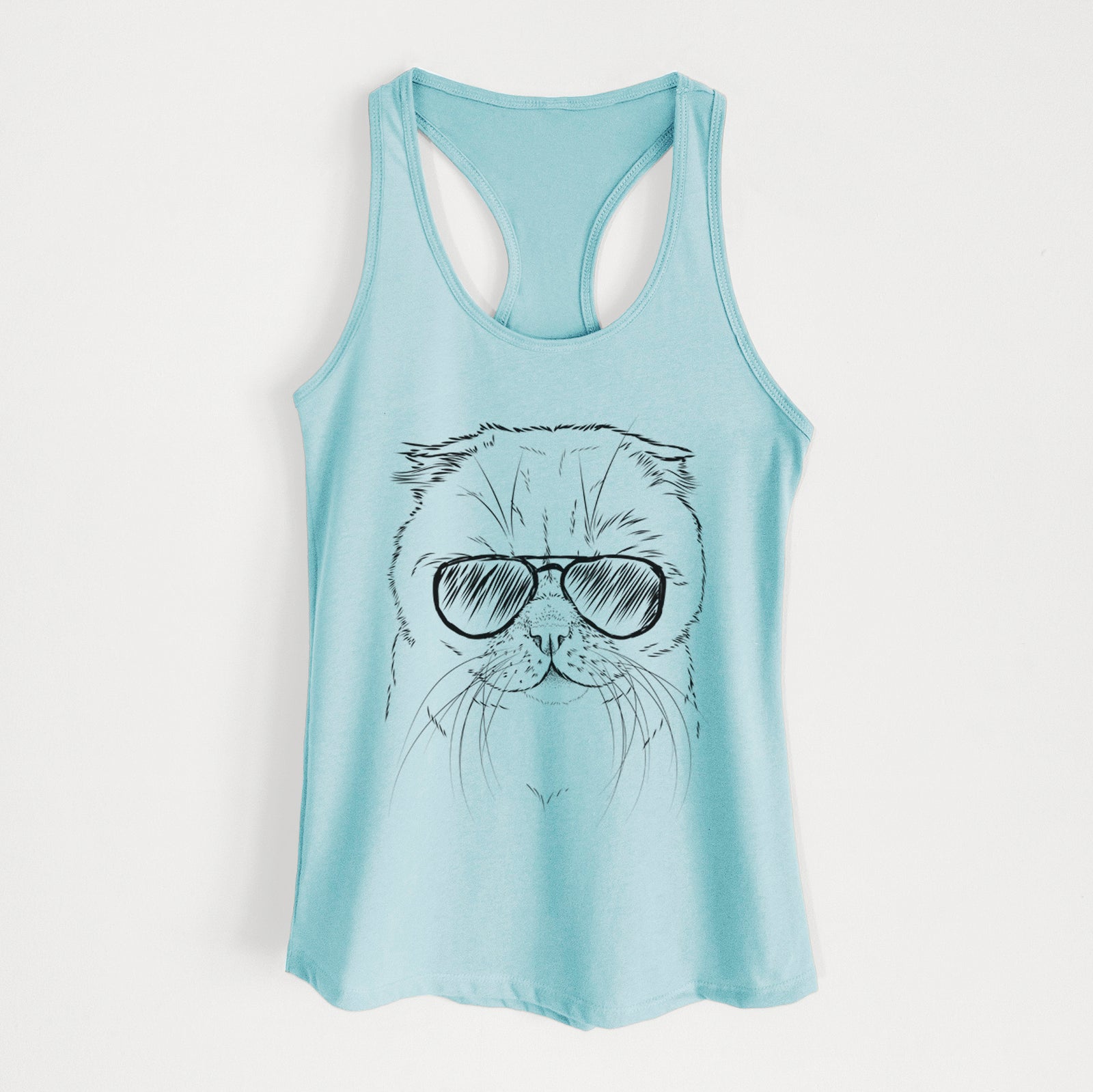 Lina the Exotic Fold Cat - Women's Racerback Tanktop