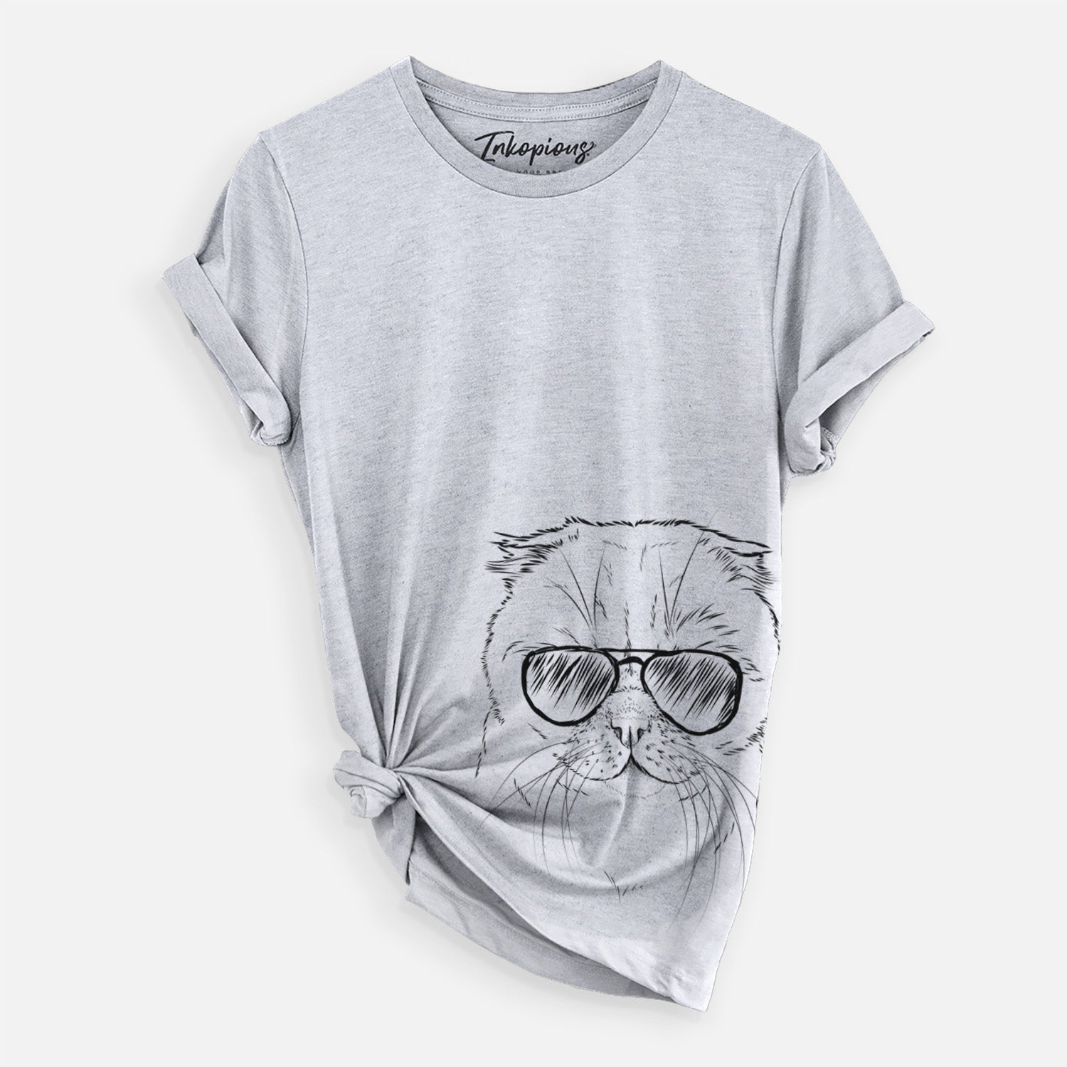 Aviator Lina the Exotic Fold Cat - Unisex Crewneck