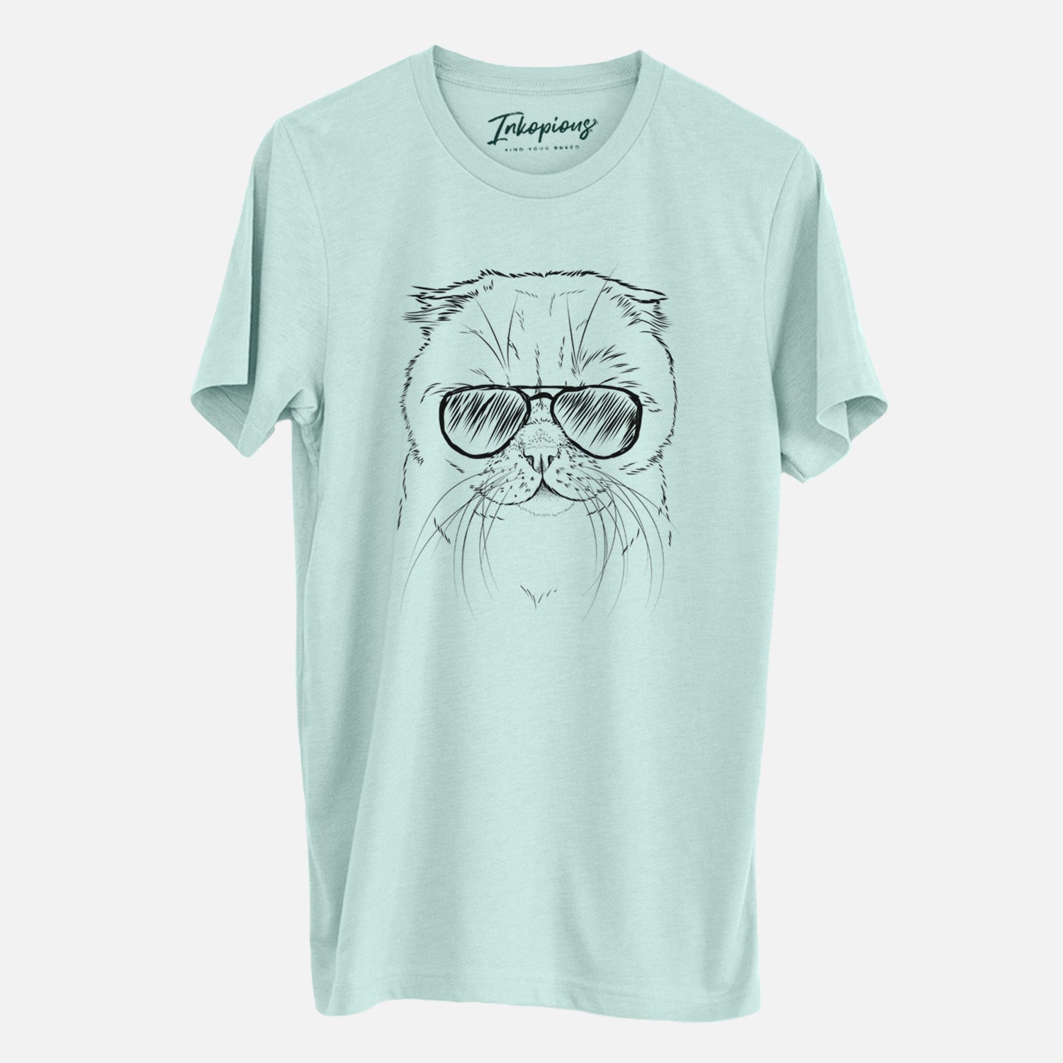 Aviator Lina the Exotic Fold Cat - Unisex Crewneck