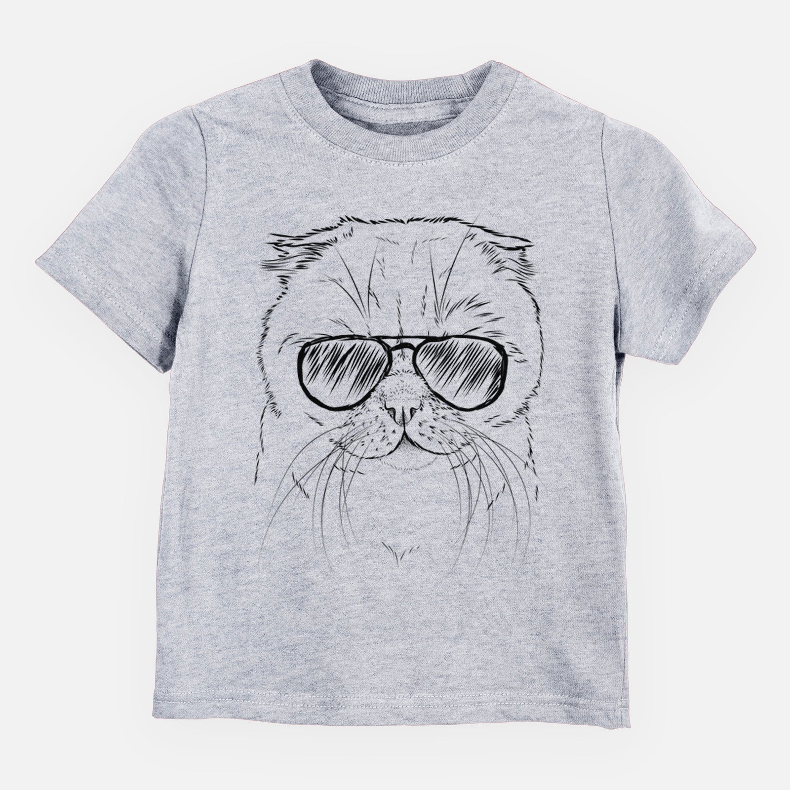 Aviator Lina the Exotic Fold Cat - Kids/Youth/Toddler Shirt