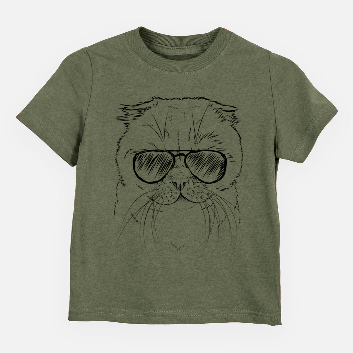 Aviator Lina the Exotic Fold Cat - Kids/Youth/Toddler Shirt