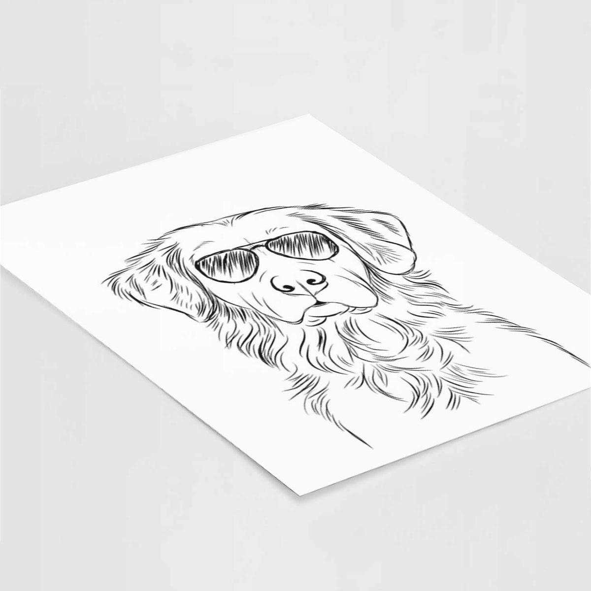 Linden the Golden Retriever Art Print