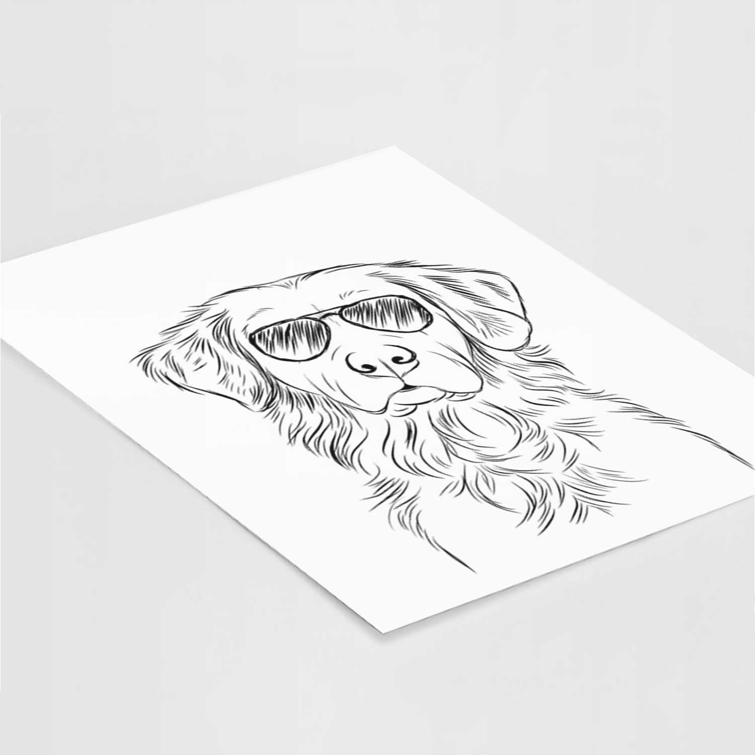 Linden the Golden Retriever Art Print