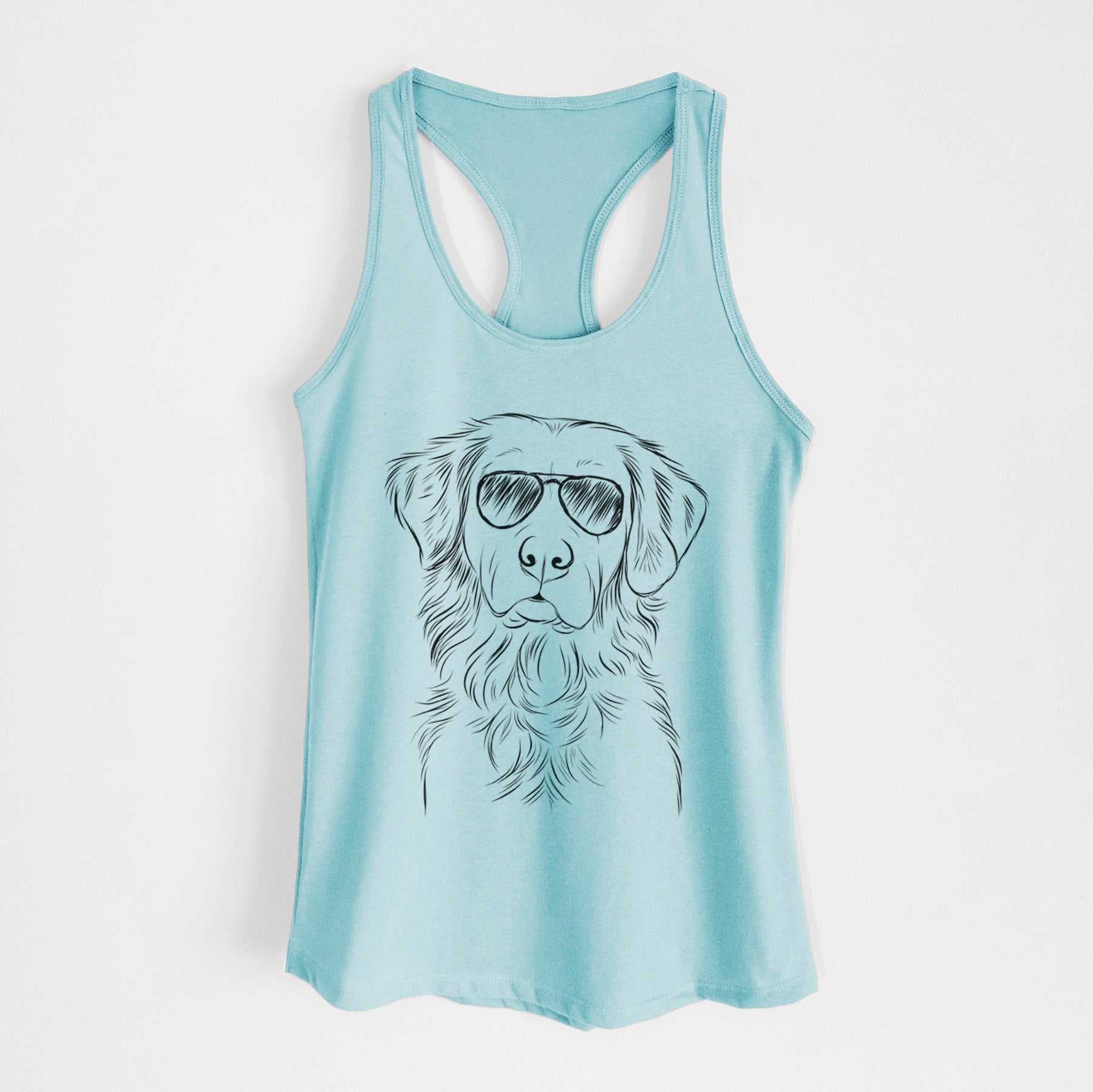 Linden the Golden Retriever - Women's Racerback Tanktop