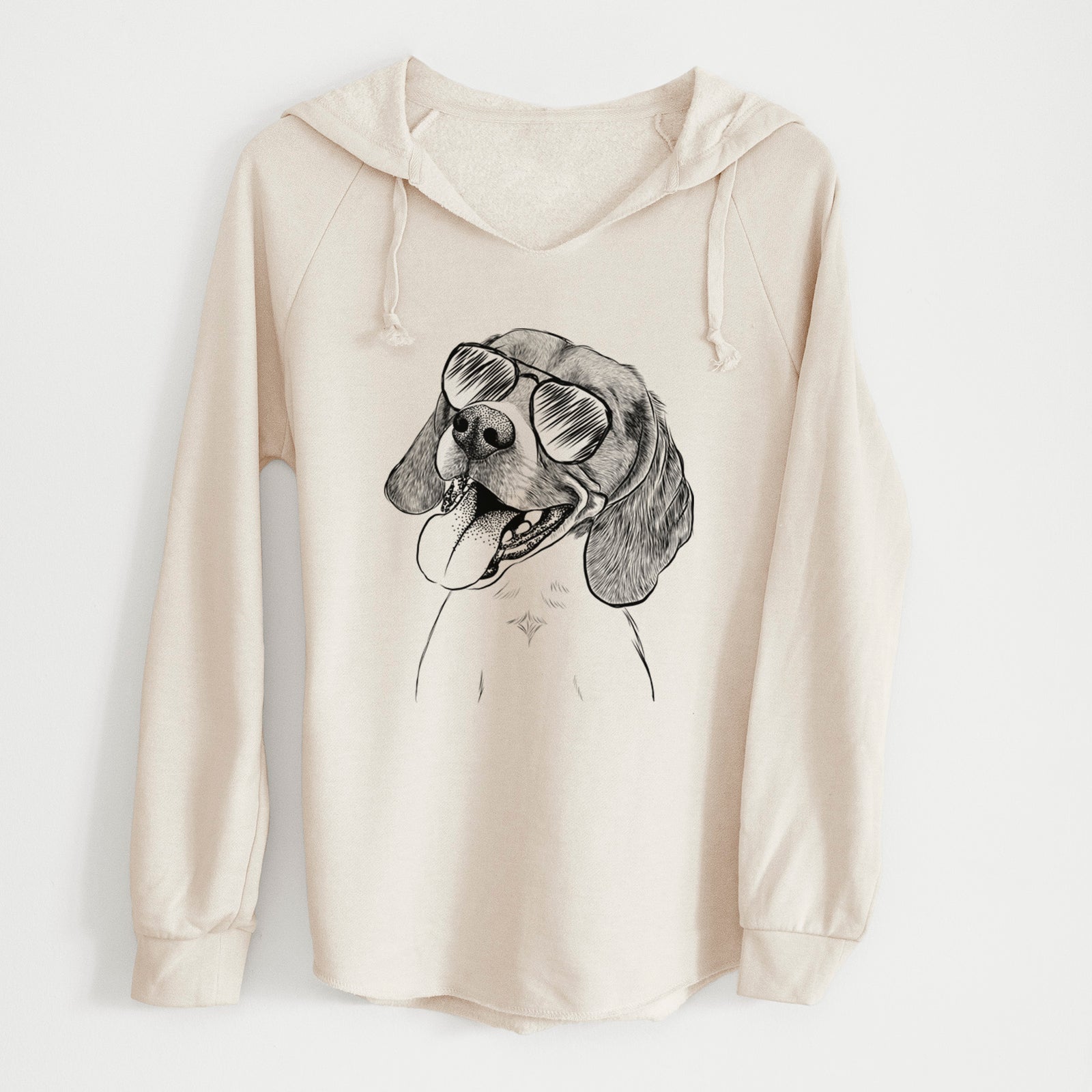 Aviator Little Bandit the Beagle - Cali Wave Hooded Sweatshirt