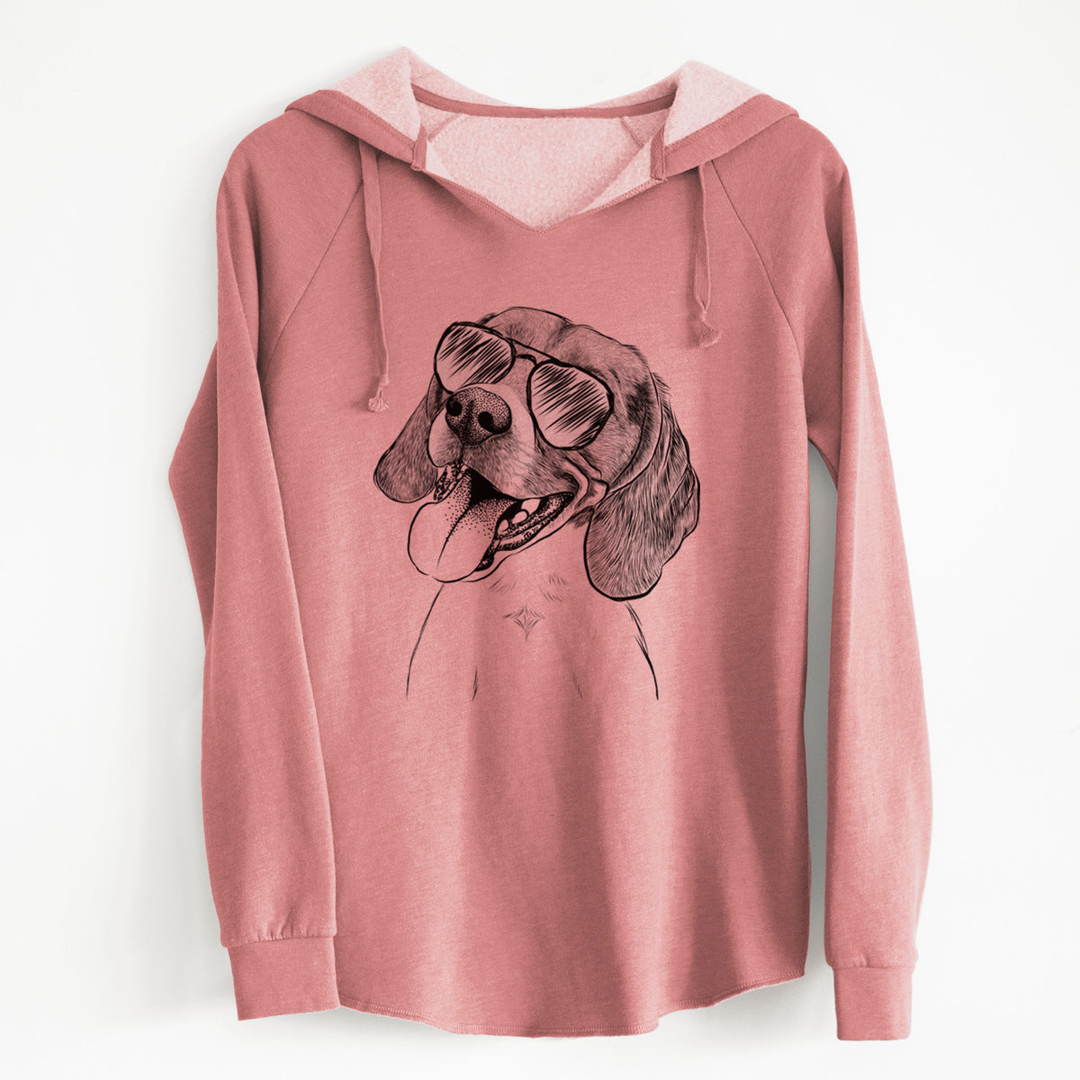 Aviator Little Bandit the Beagle - Cali Wave Hooded Sweatshirt